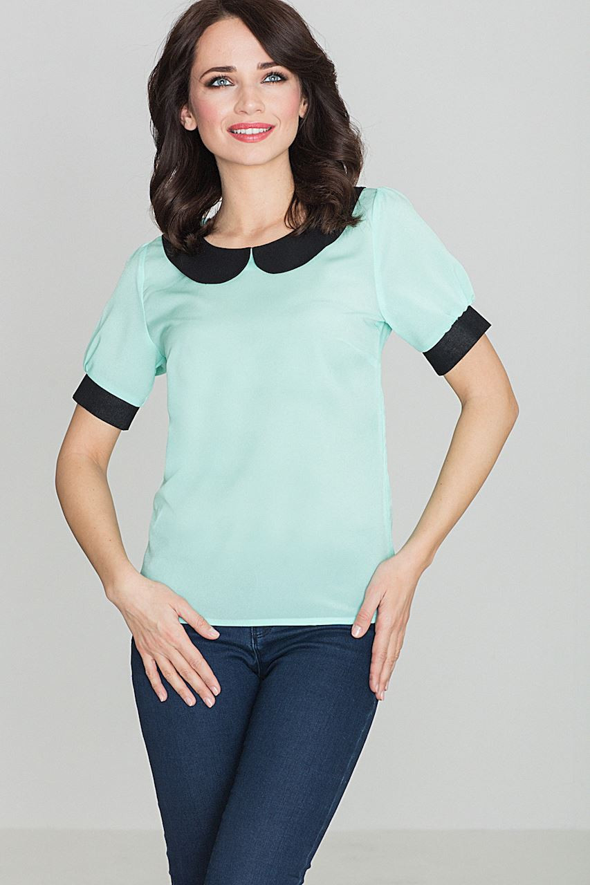 Lenitif Woman's Blouse K088 Mint