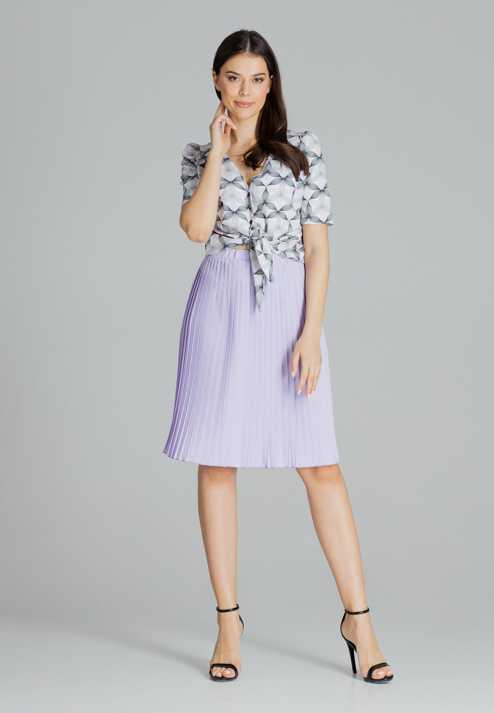 Lenitif Woman's Skirt L078 Violet
