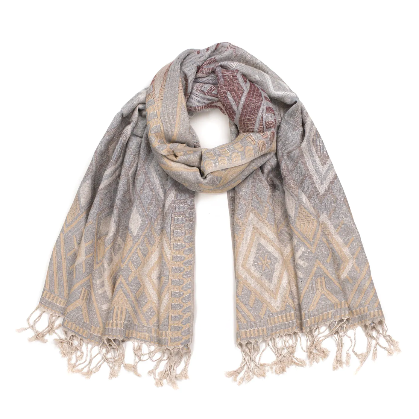 Art Of Polo Woman's Scarf sz18532 Light