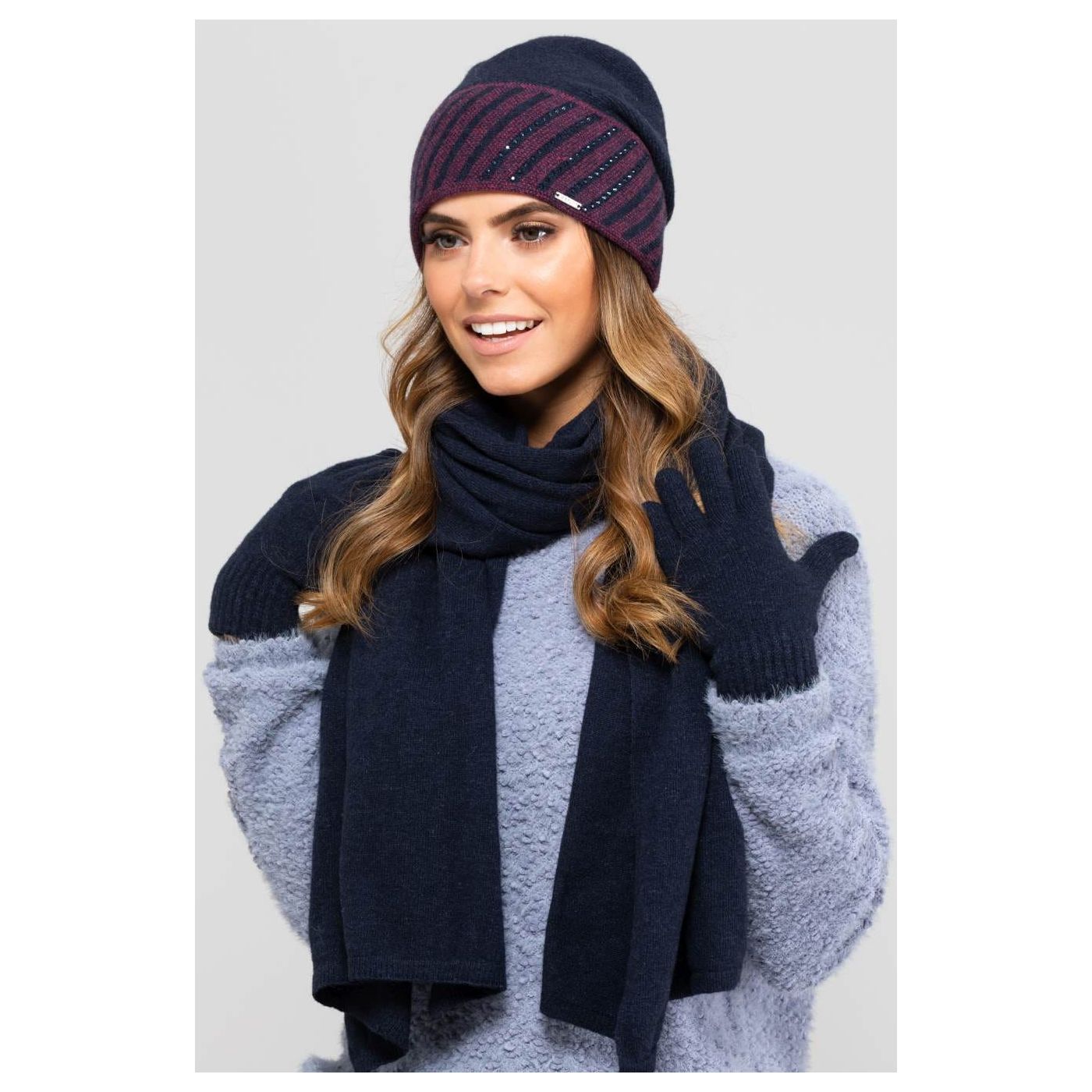 Kamea Woman's Hat K.19.025.12 Navy Blue