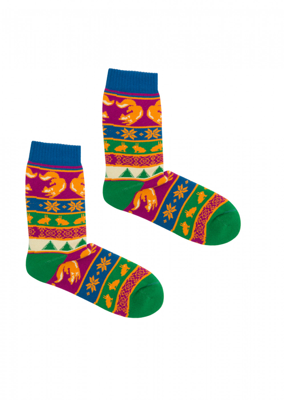 Kabak Unisex's Socks Warm Fox