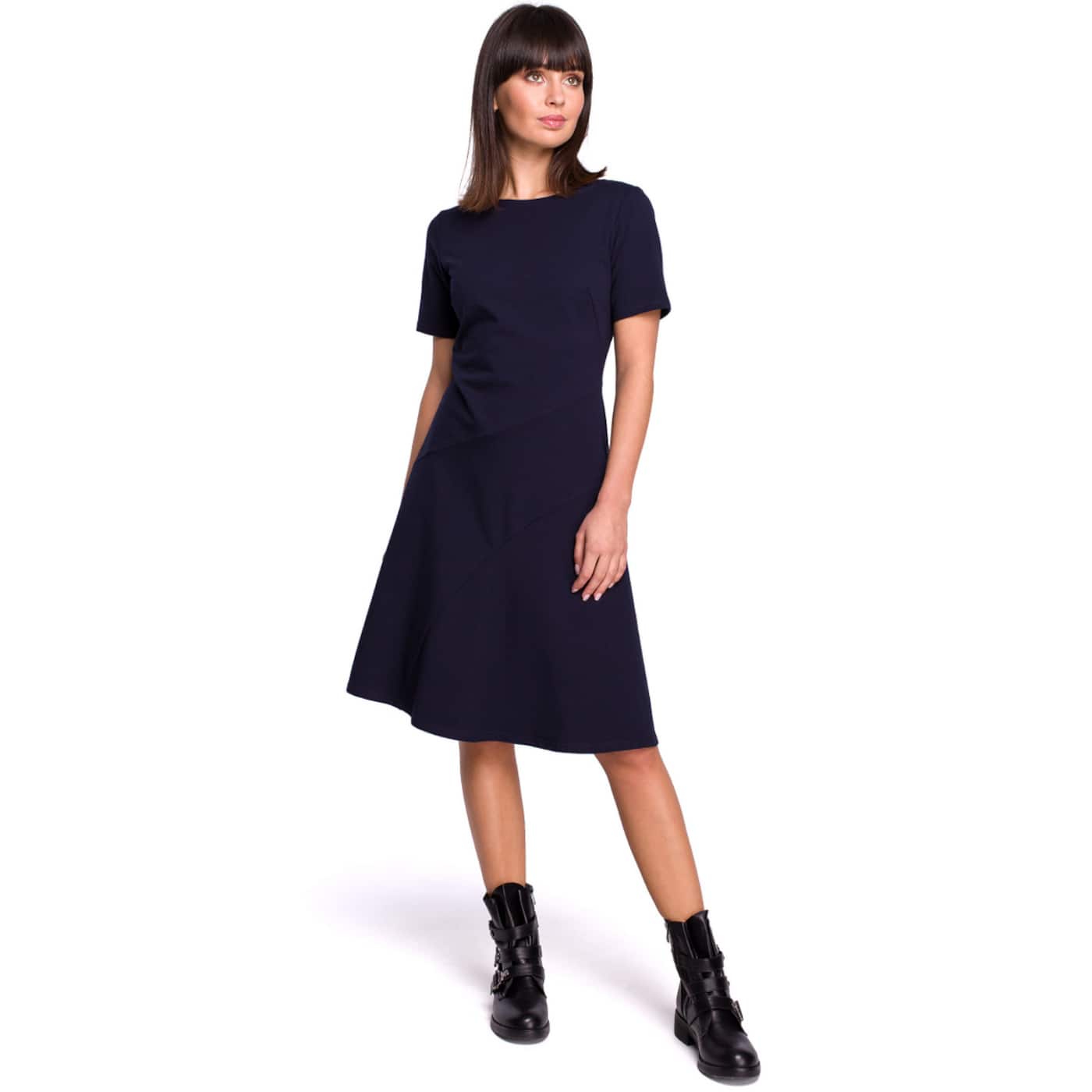 BeWear Woman's Dress B105 Navy Blue