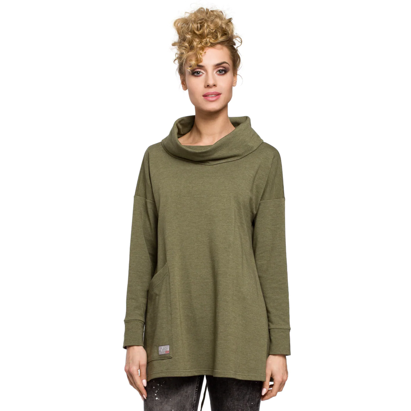 Made Of Emotion Woman's Blouse M260 Khaki