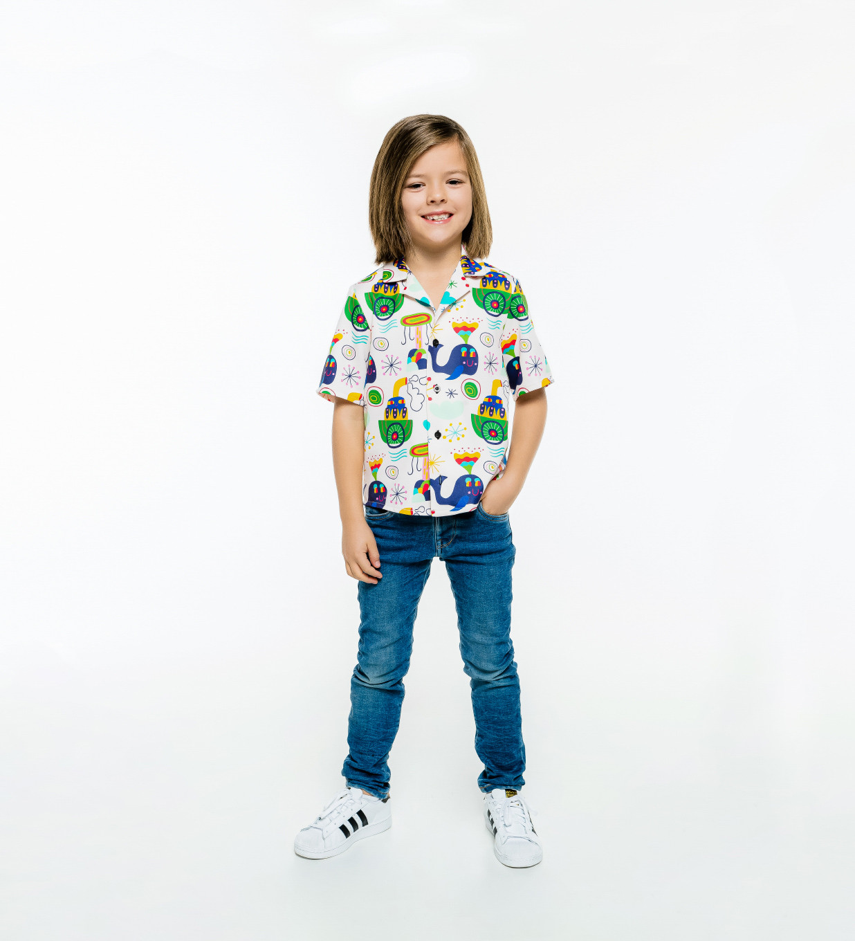 Mr. GUGU & Miss GO Man's Shirt SH-K1596