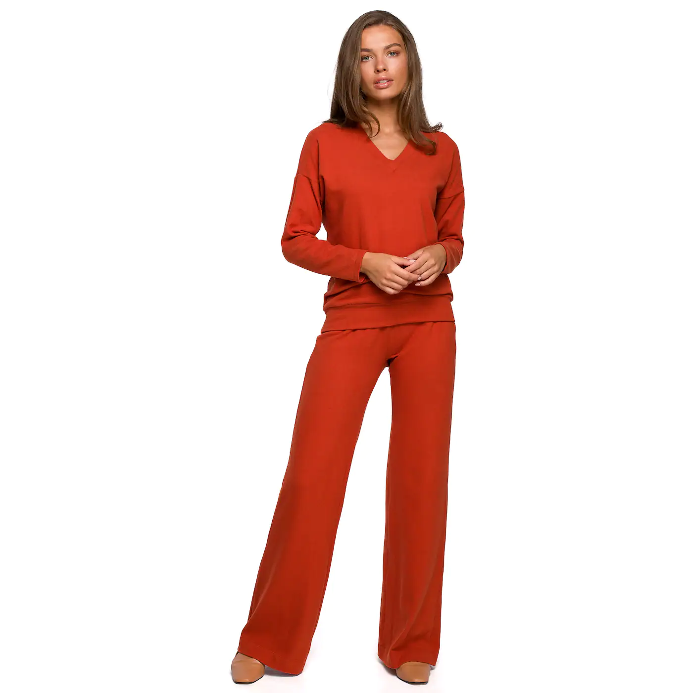 Stylove Woman's Pullover S246 Ginger
