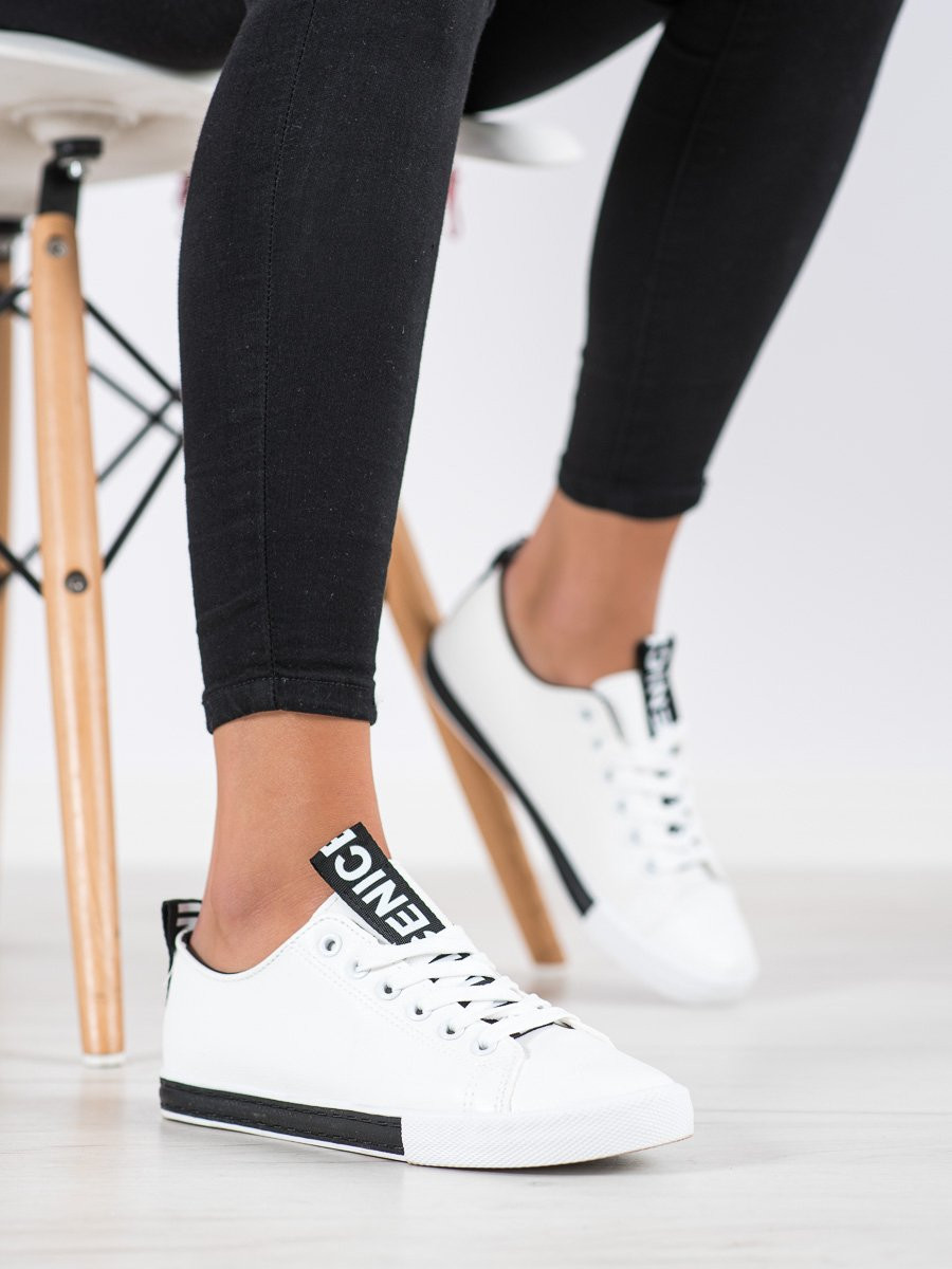 SHELOVET ECO LEATHER SNEAKERS