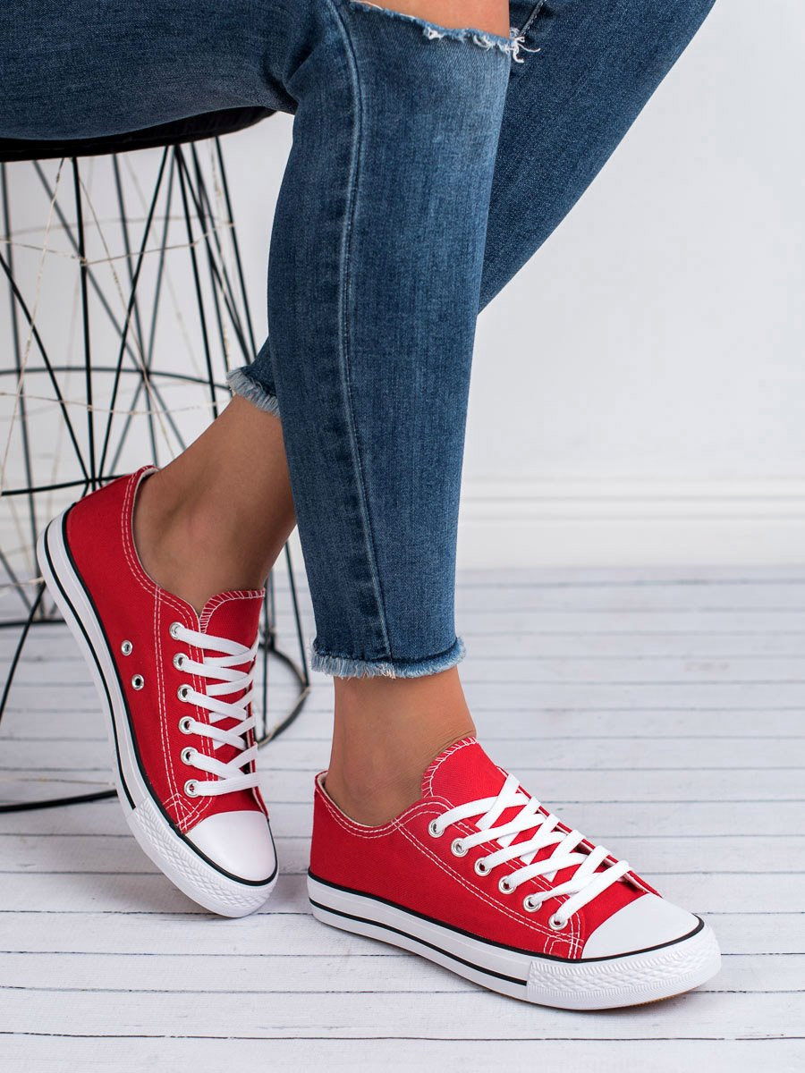 SHELOVET RED SNEAKERS