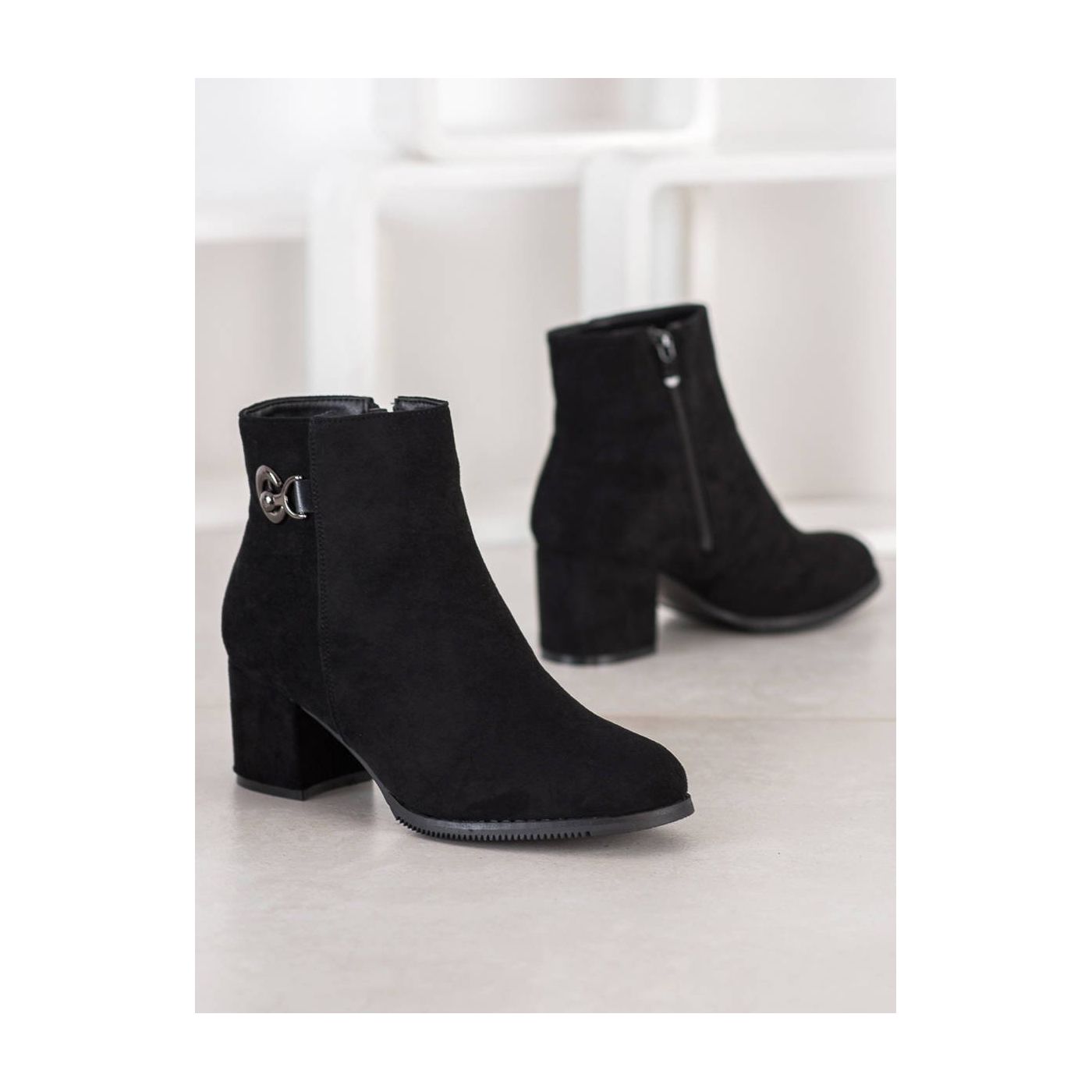 J. STAR HEELED ANKLE BOOTS
