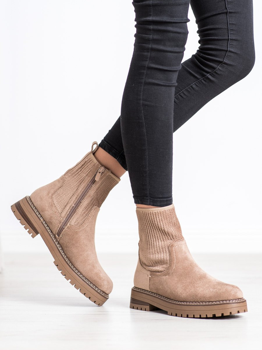 SHELOVET TAILORED BOOTIES ON THE PLATFORM