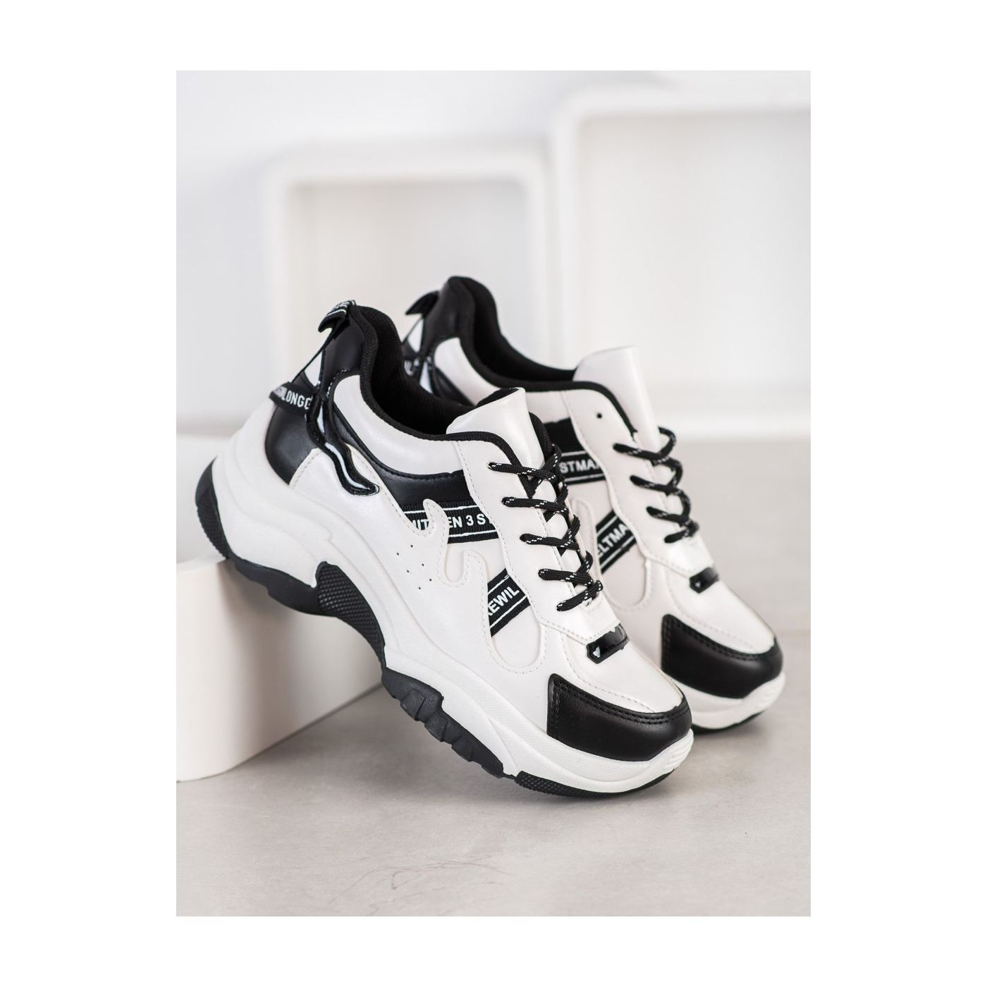 SHELOVET COMFORTABLE ECO LEATHER SNEAKERS