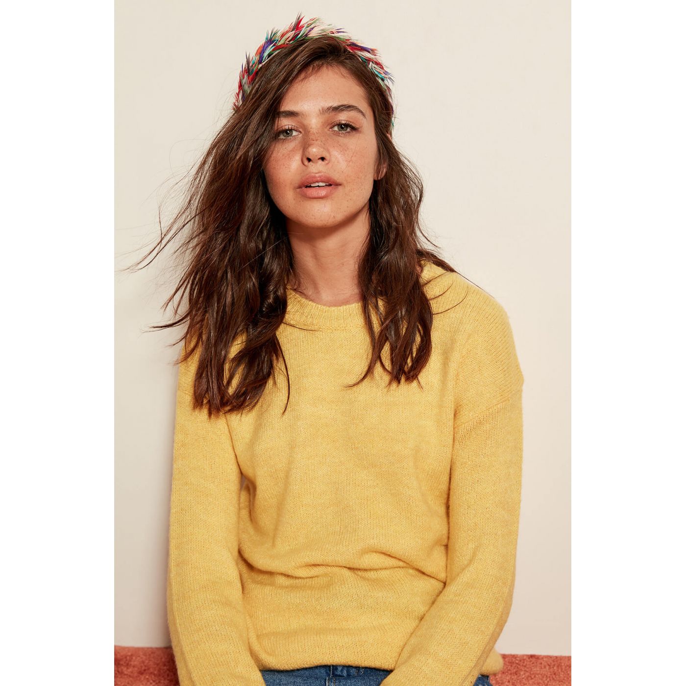 Trendyol Yellow Basic Knitted Sweater