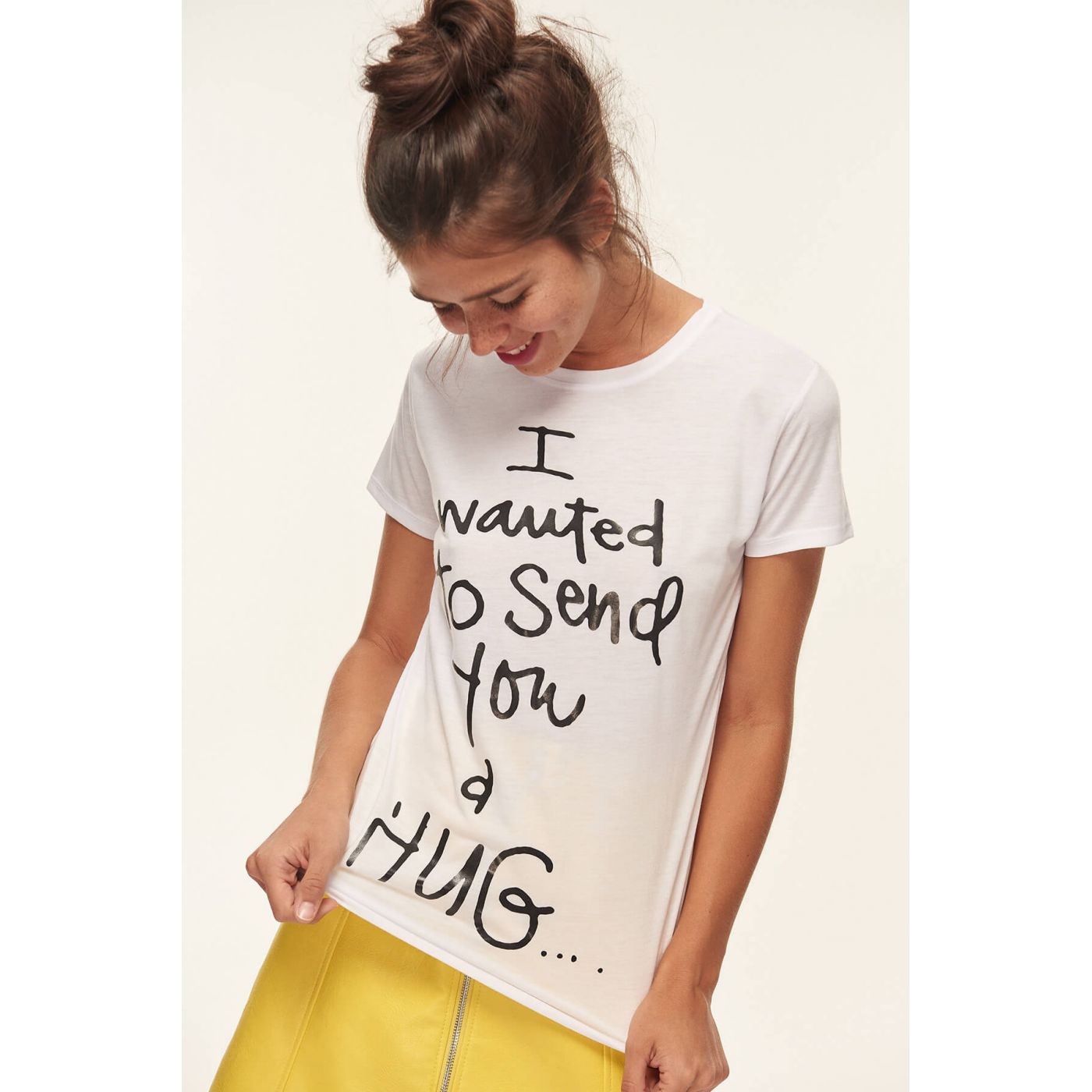 Trendyol Were Handed Out White Knit T-shirt