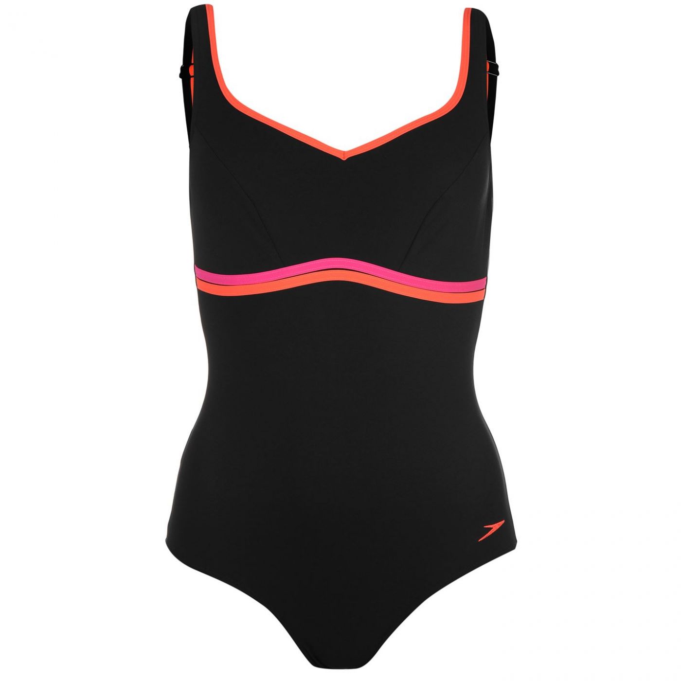 speedo marl racer swimsuit ladies