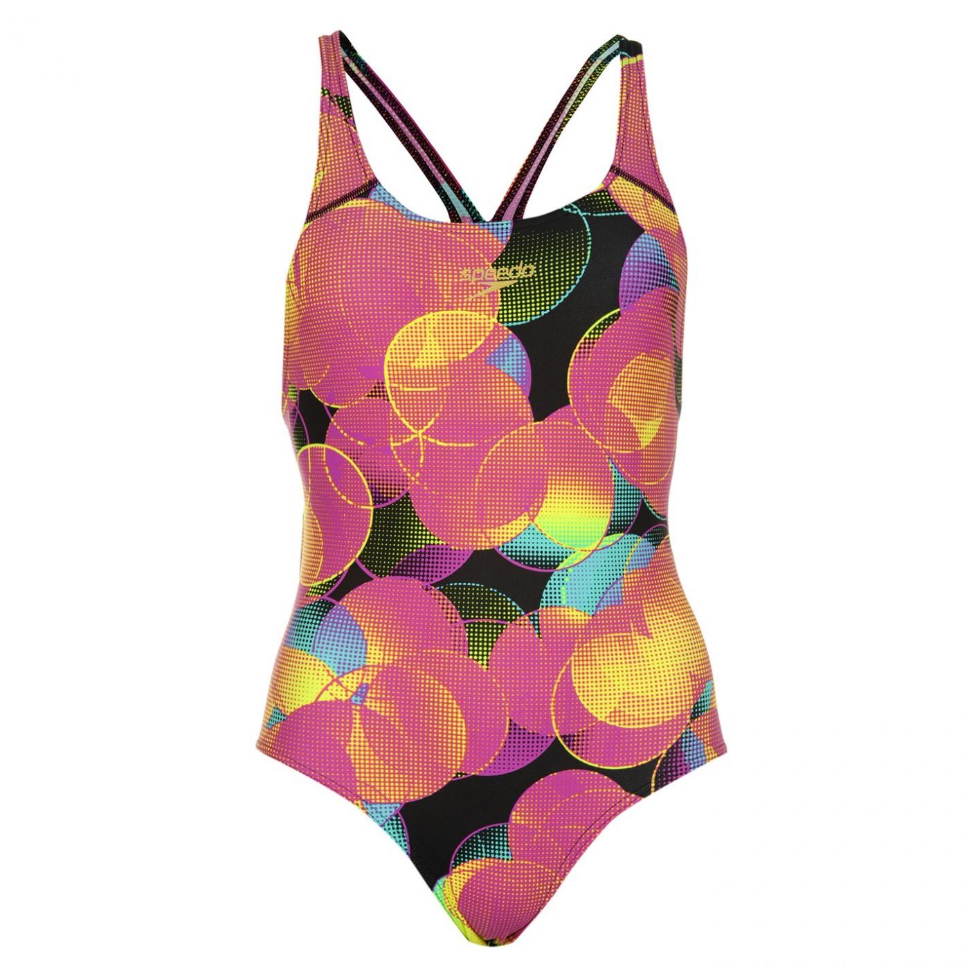 speedo marl racer swimsuit ladies