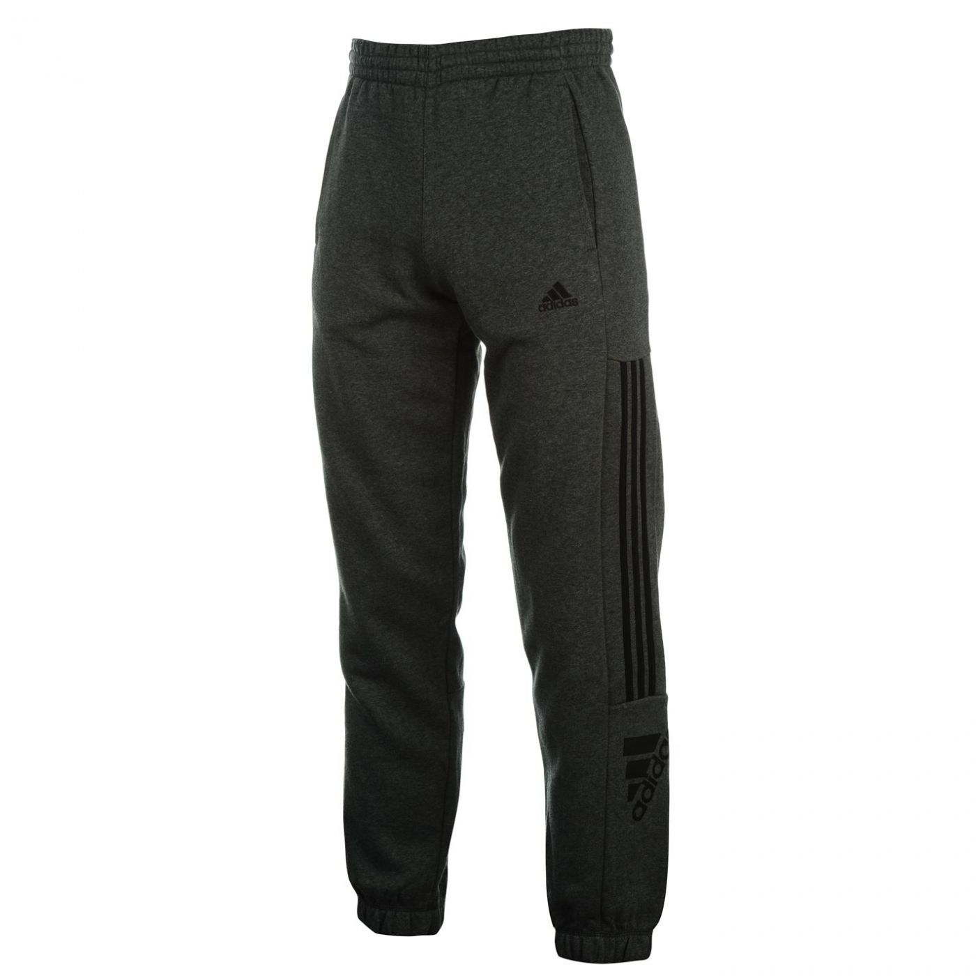 adidas three stripe logo fleece pants mens