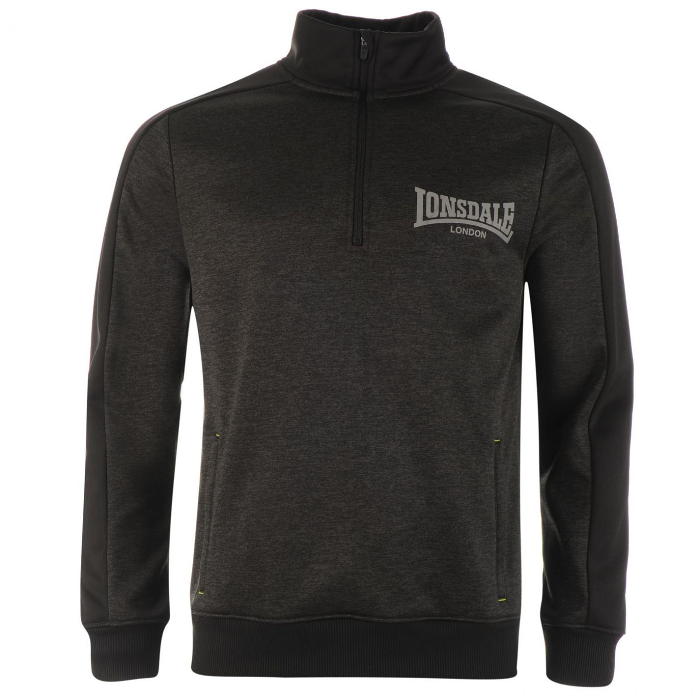 lonsdale poly zip hoody mens