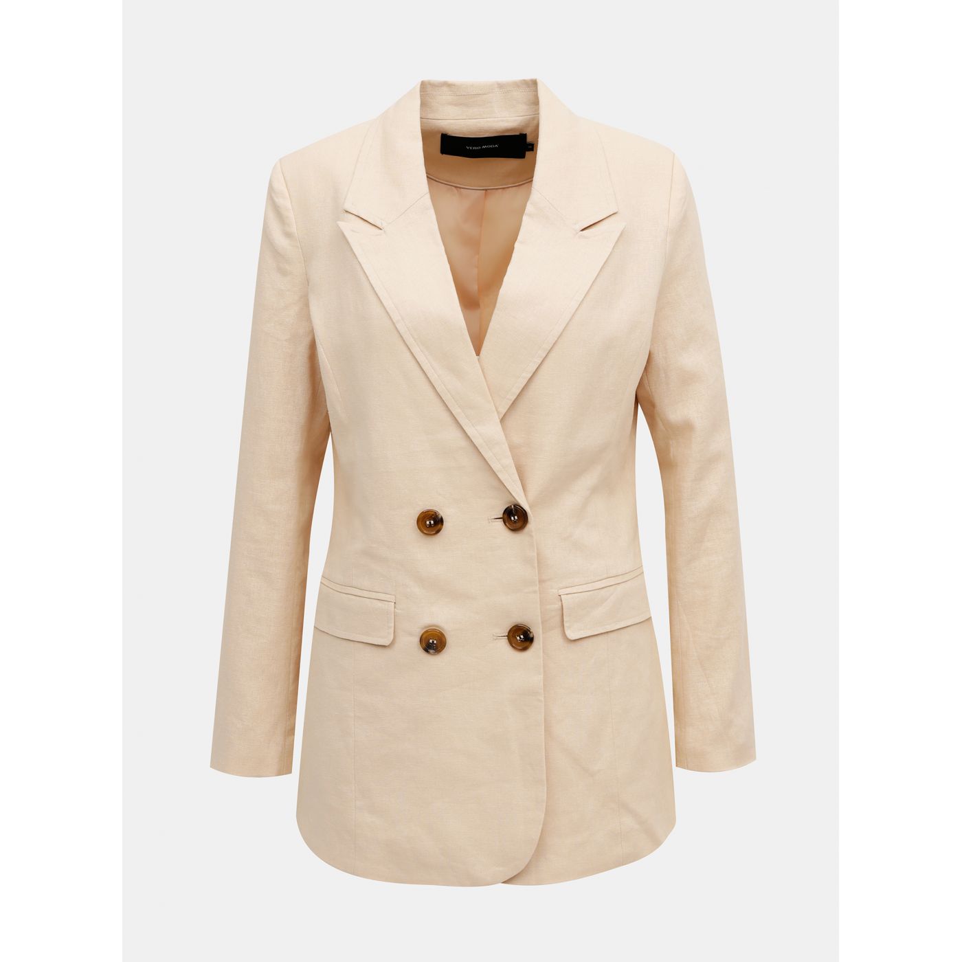 VERO MODA Dana Cream Linen Jacket