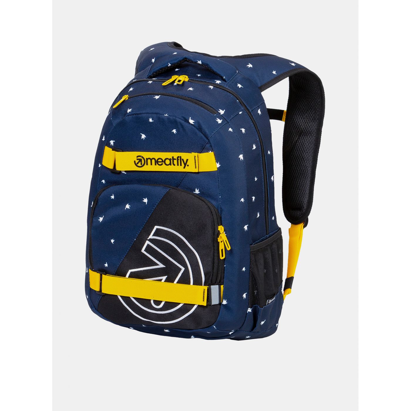 Dark Blue Patterned Meatfly Exile Backpack