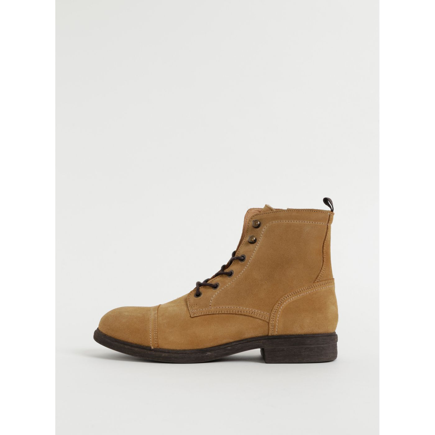 Brown Suede Winter Ankle Boots Selected Homme Terrel
