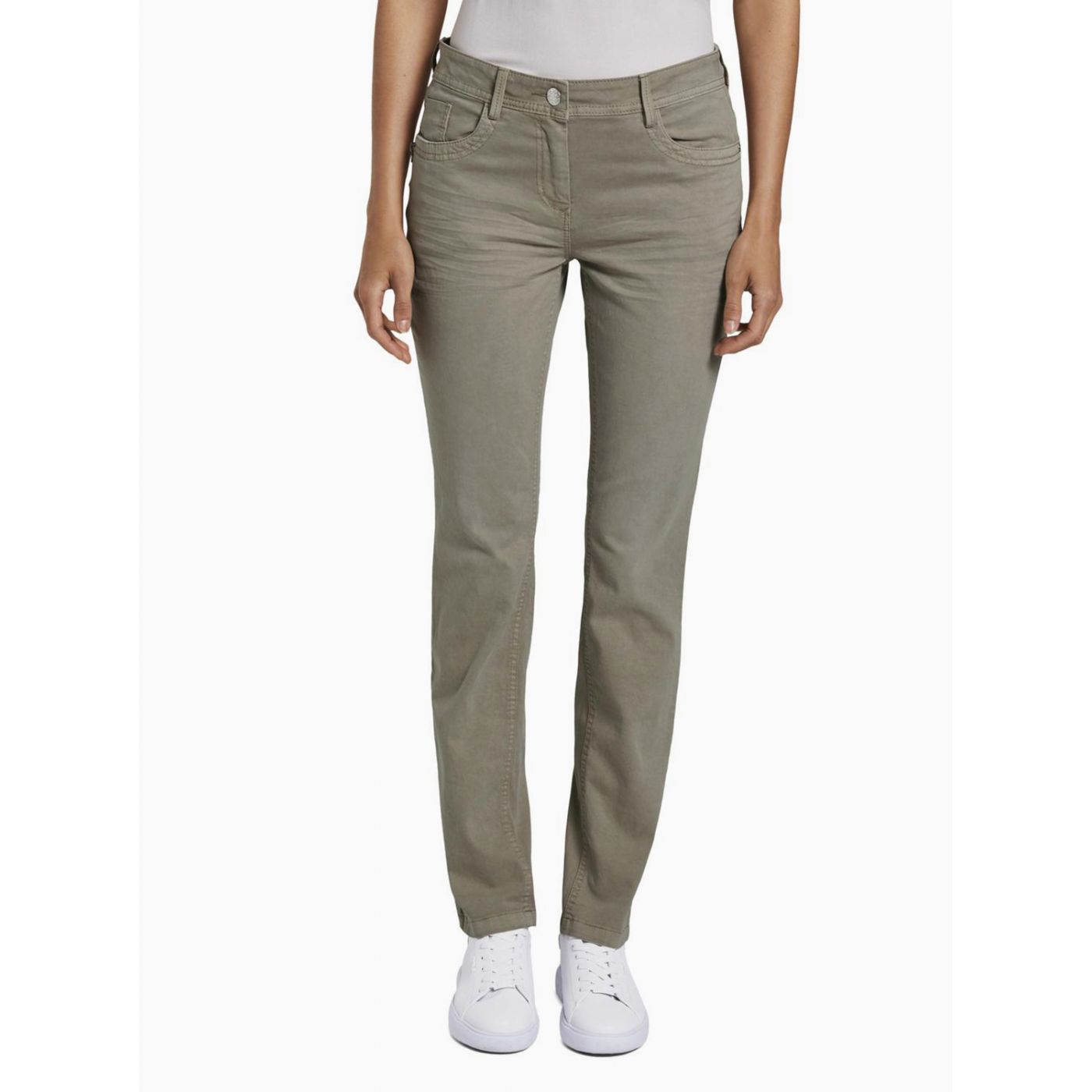 Beige Women's Slim Fit Jeans By Tom Tailor Alexa