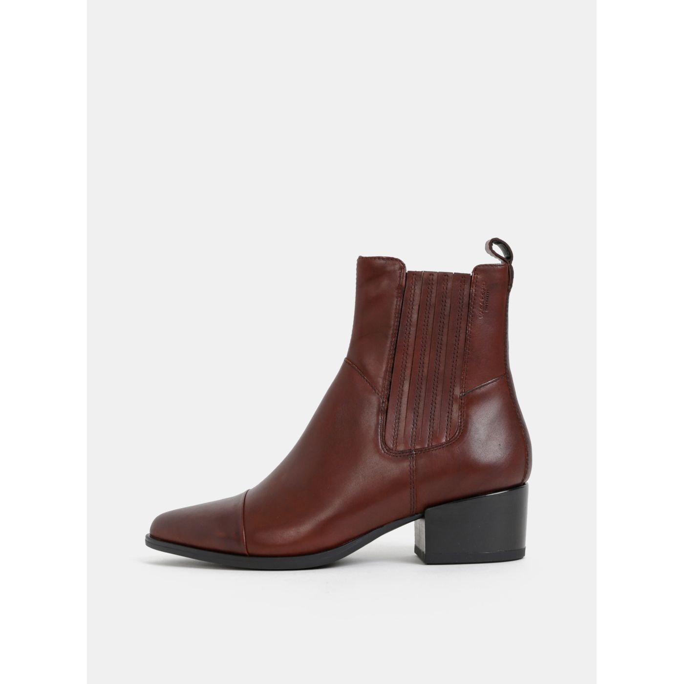 Dark Brown Women's Leather Chelsea Shoes Vagabond Marja