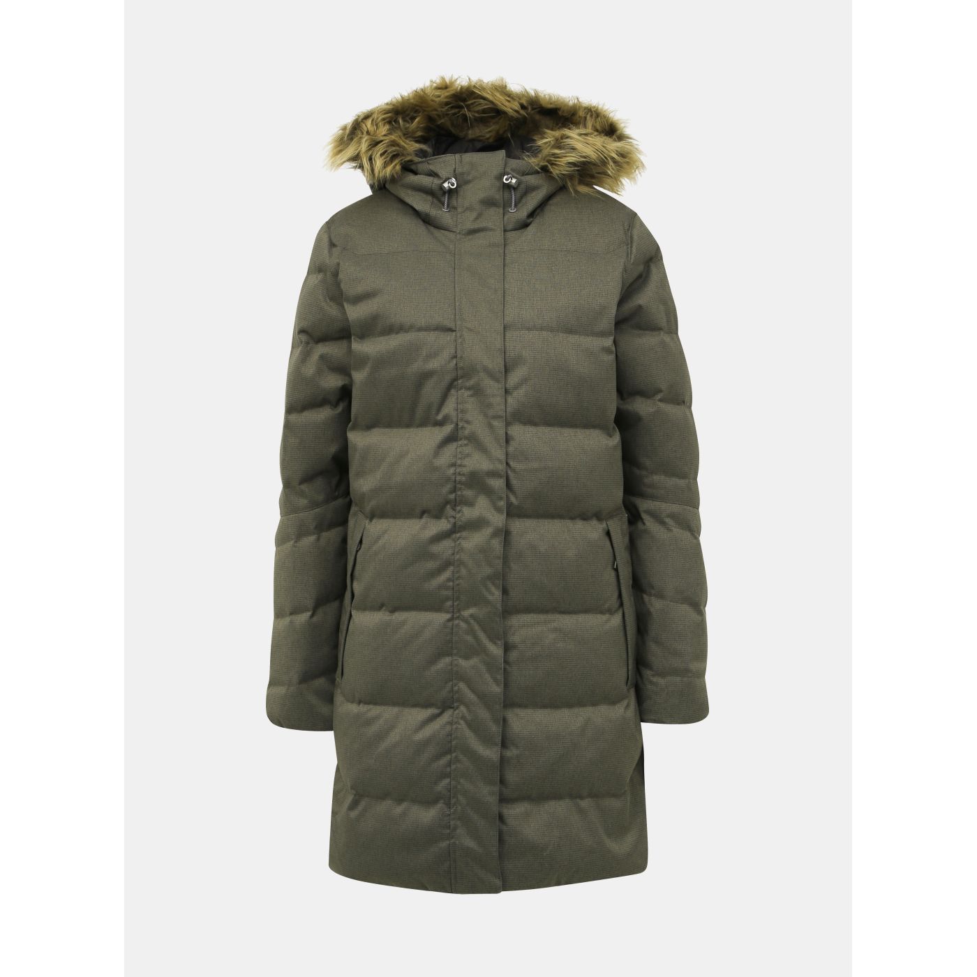 Khaki Women's Quilted Winter Coat HELLY HANSEN Aden