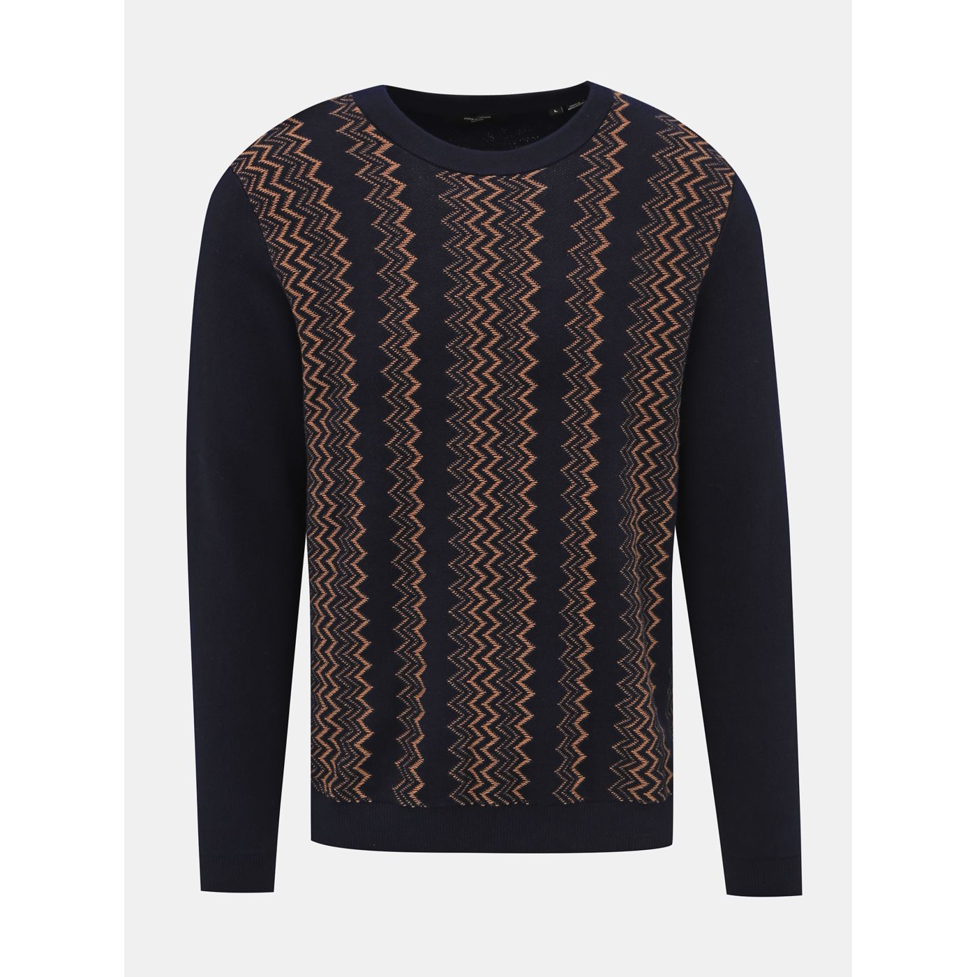 Dark blue patterned Jack & Jones Stanley sweater
