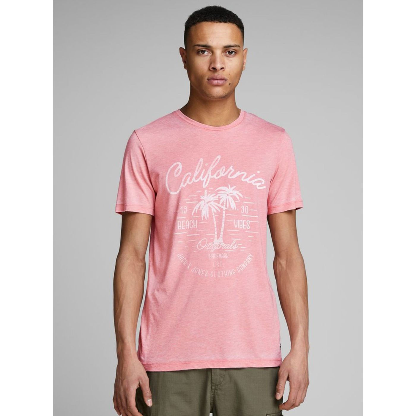 Pink Annealed T-Shirt Jack & Jones New Hero