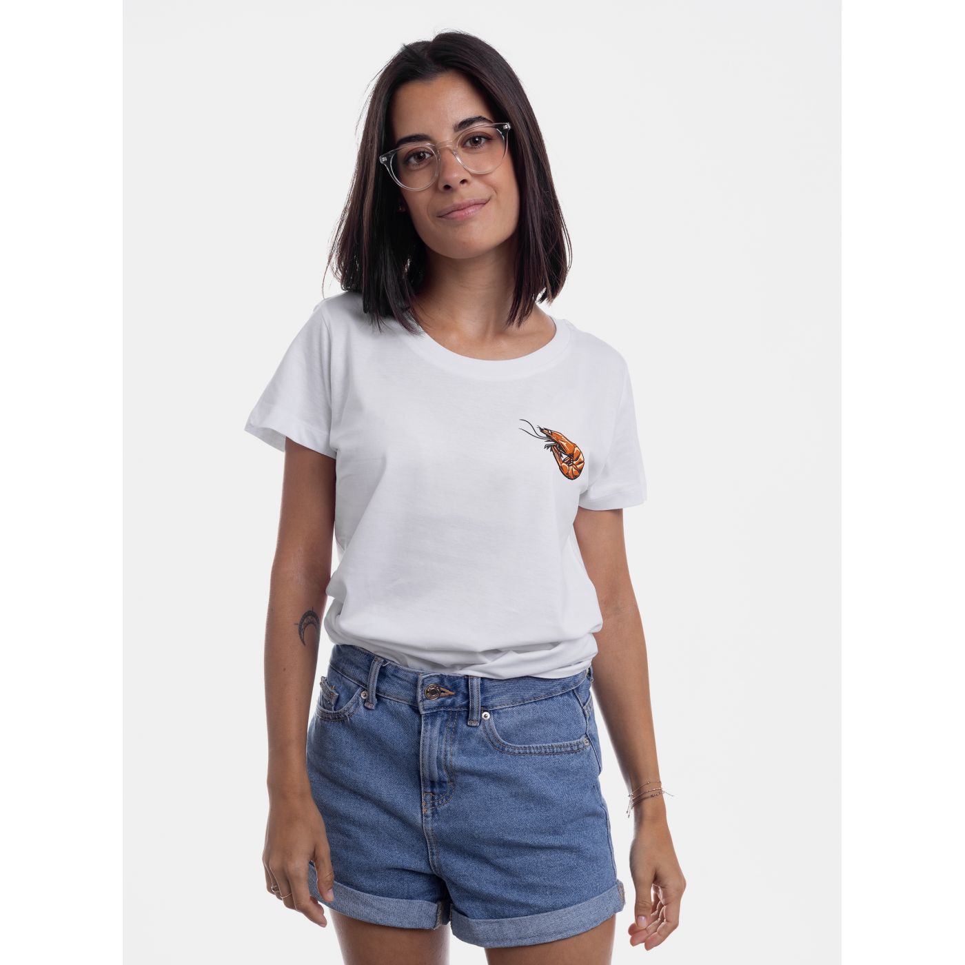 White Women's T-Shirt ZOOT Original Shrimp