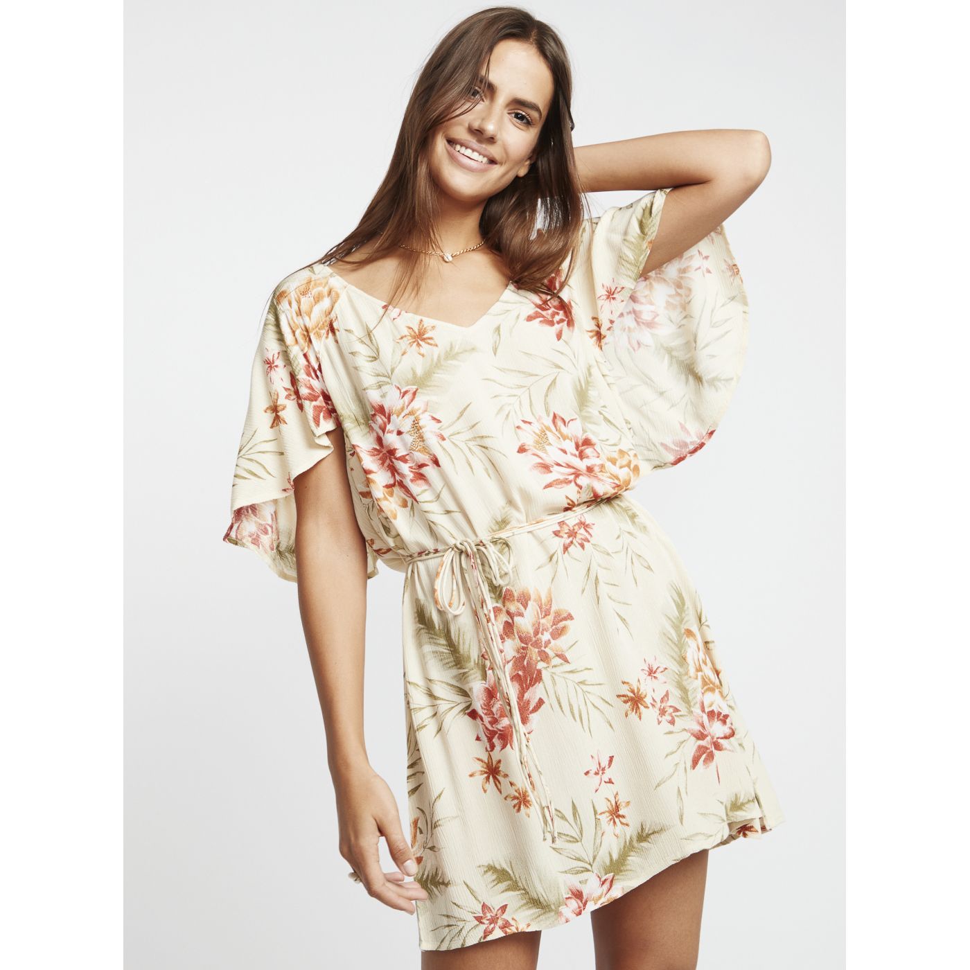 Billabong Cream Floral Dress