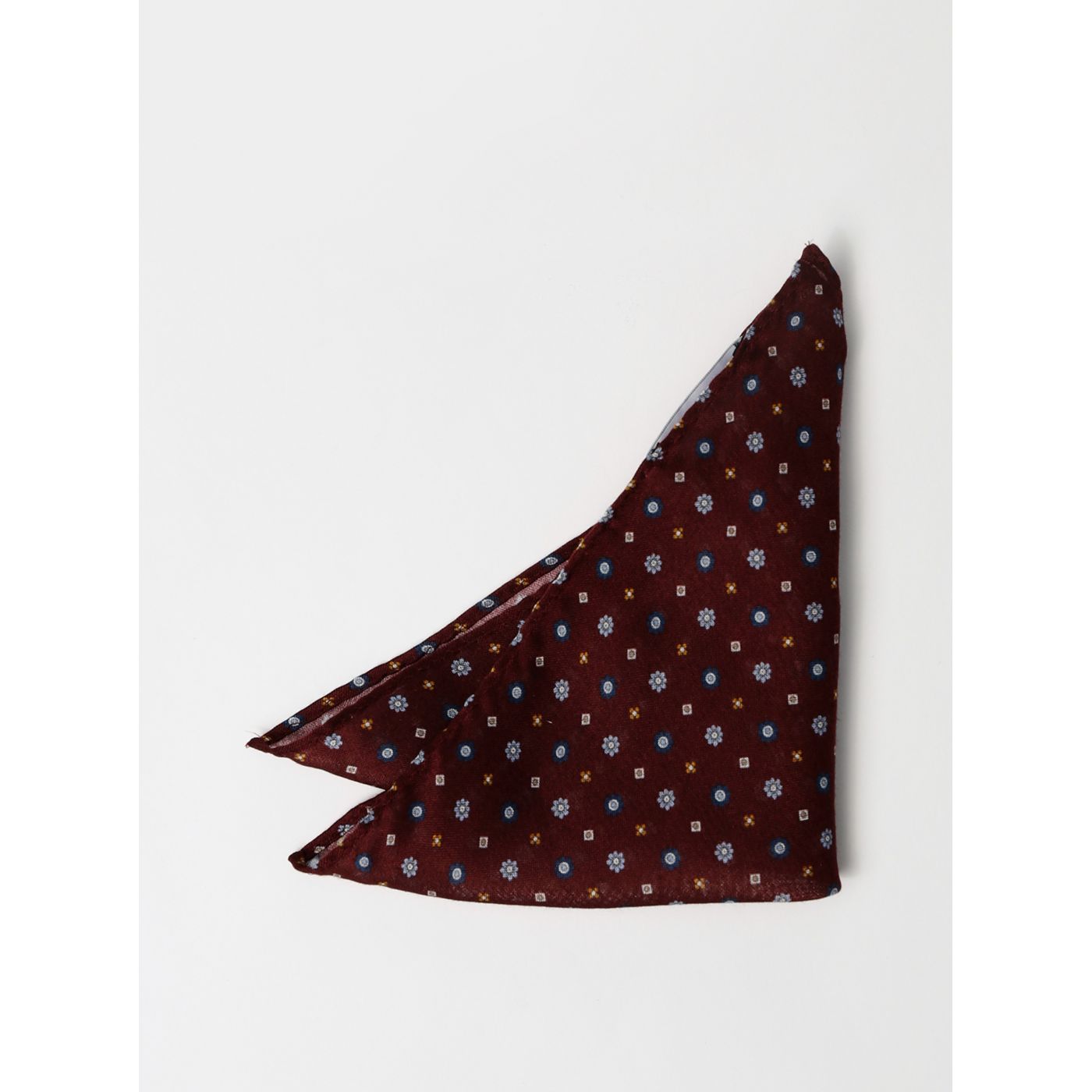 Burgundy Patterned Handkerchiefs Selected by Homme Malek