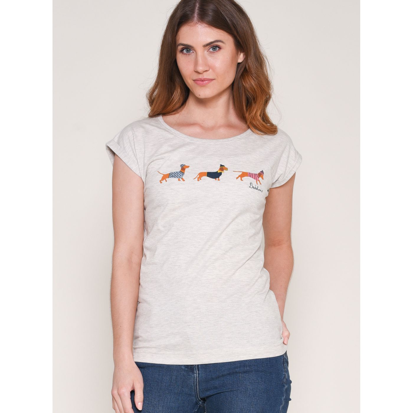 Cream T-shirt with Brakeburn print
