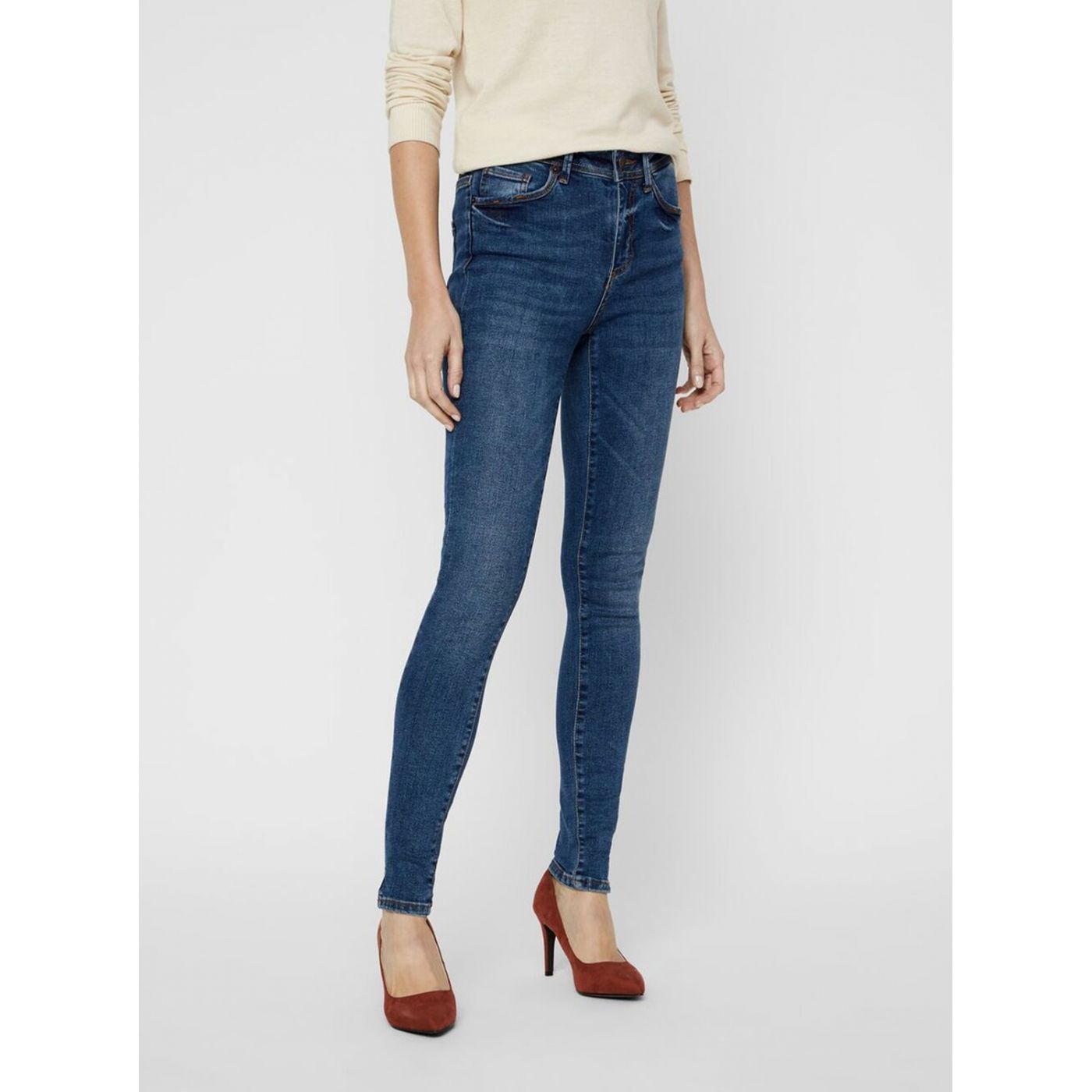Blue skinny fit jeans VERO MODA Teresa