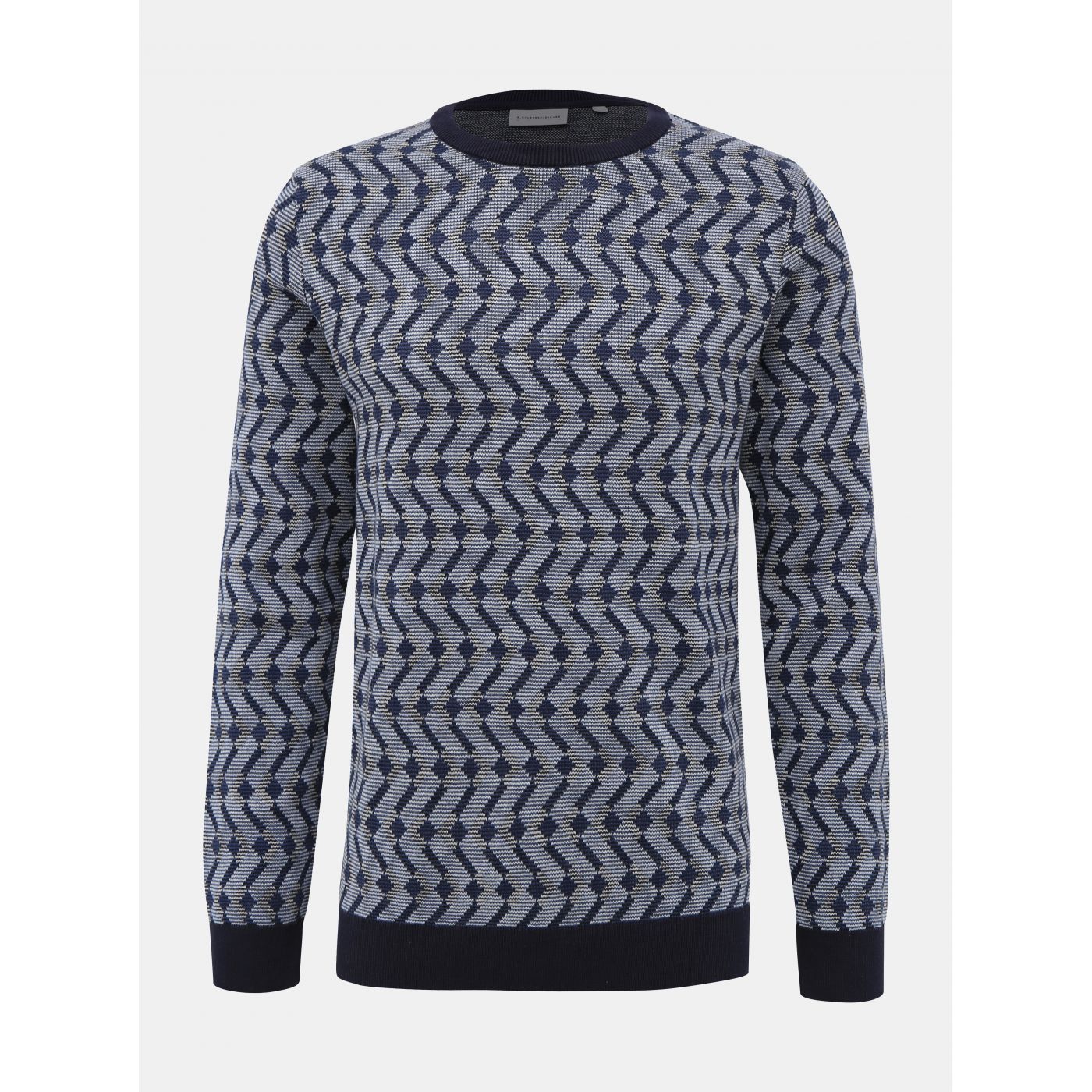 Lindbergh Blue Patterned Sweater