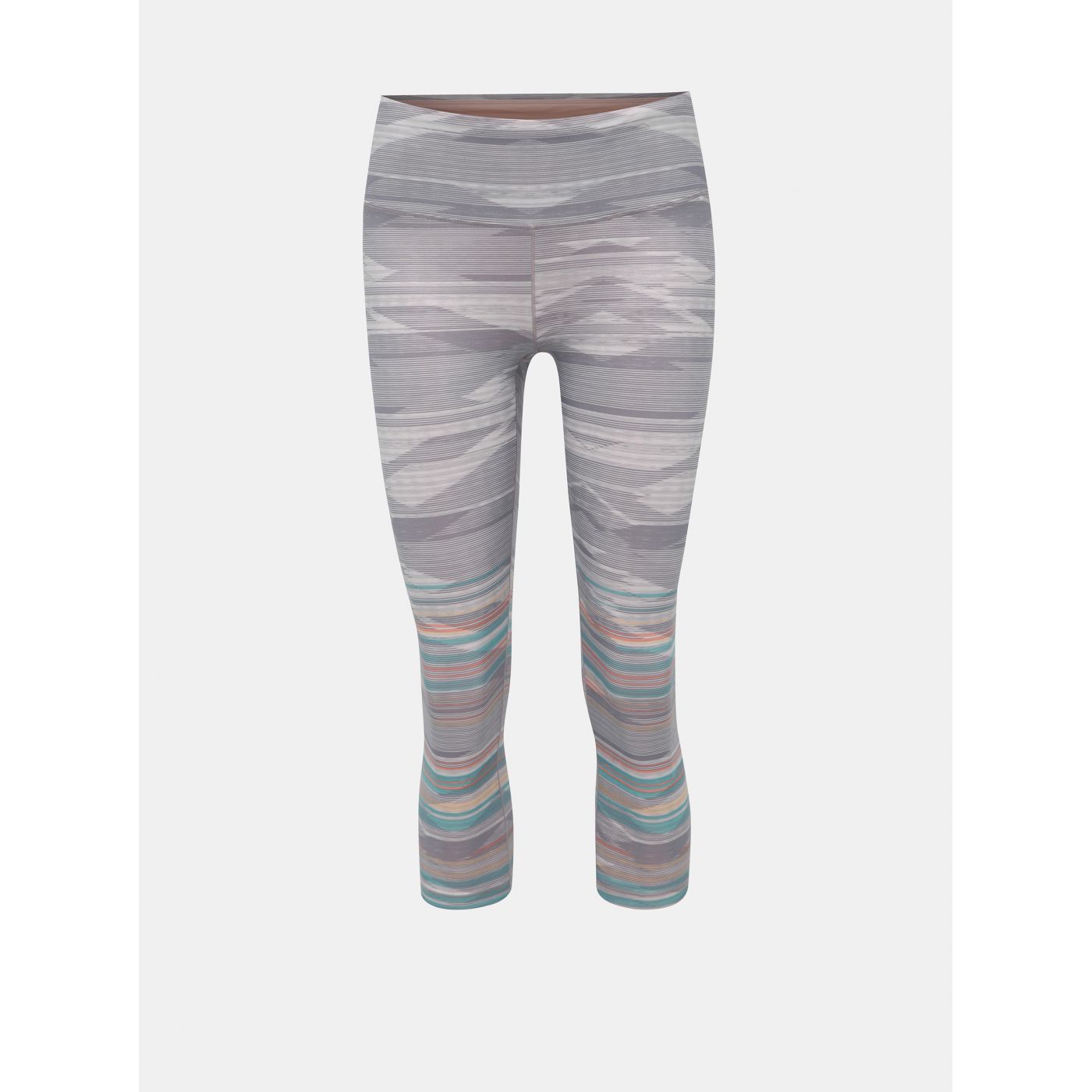Light grey patterned 3/4 leggings prAna Pillar