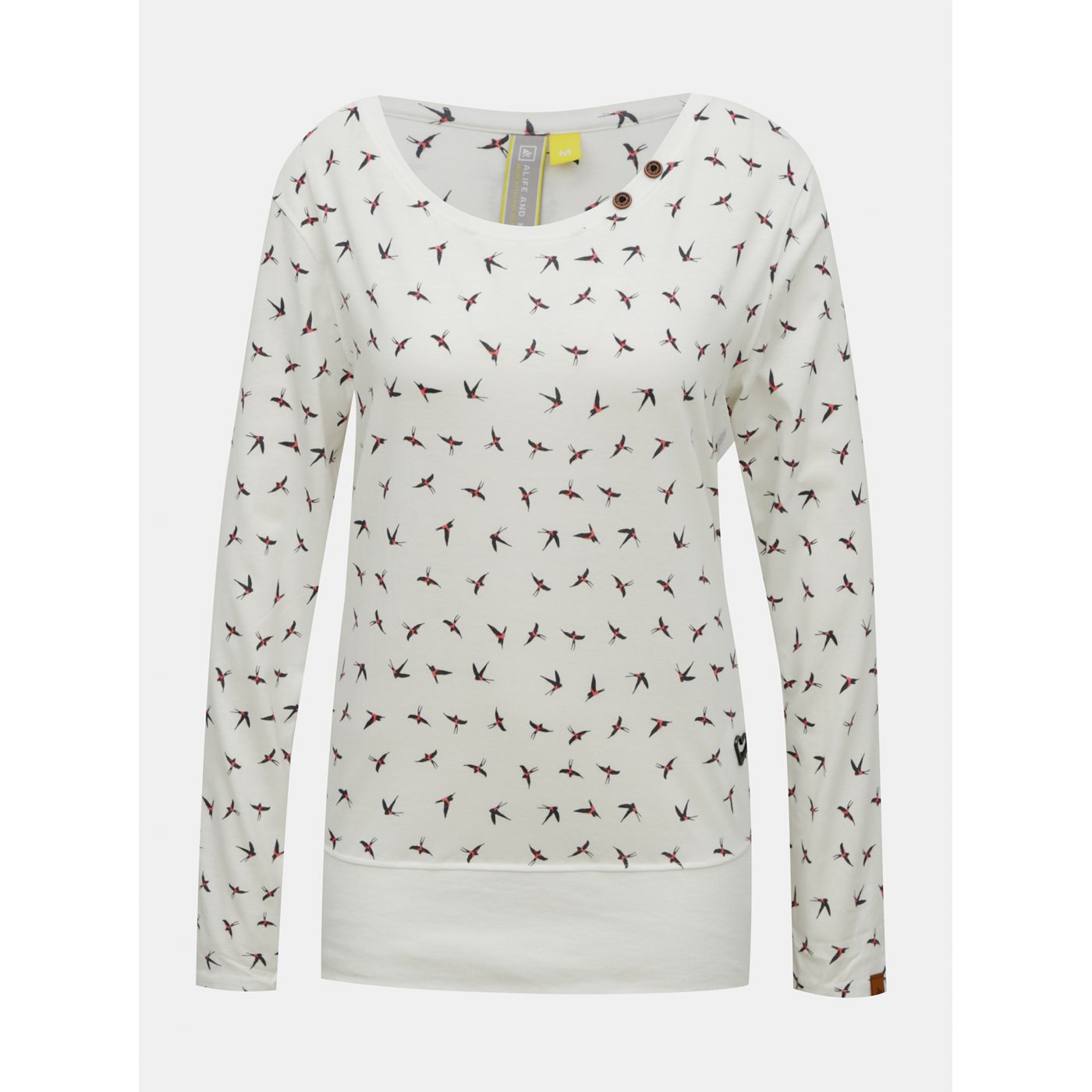 Cream Women's Patterned T-Shirt Alife and Kickin