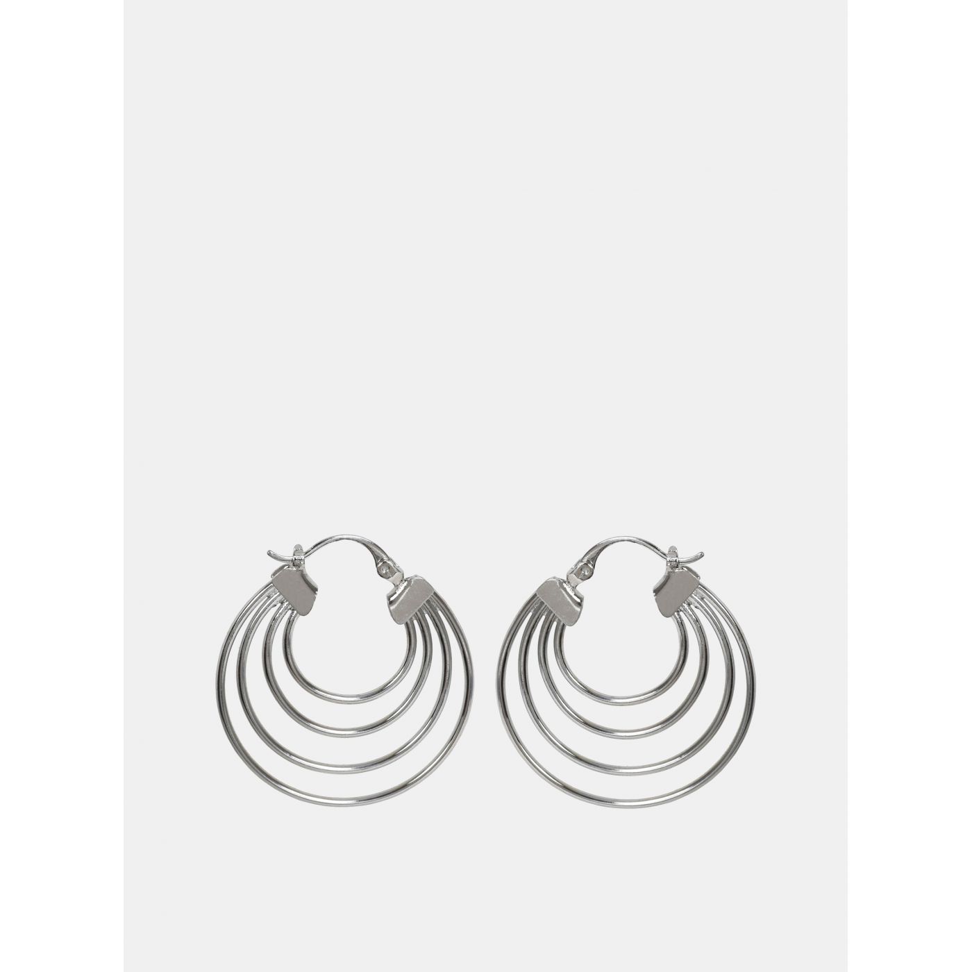 Circular Earrings in Silver Pieces Cecilia