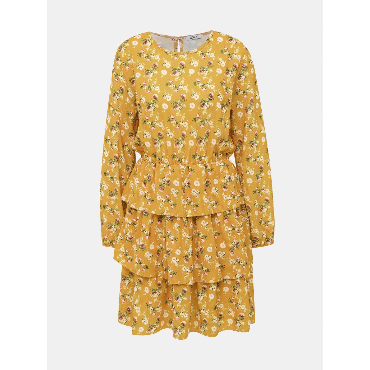 Mustard floral dress Haily ́s Anni