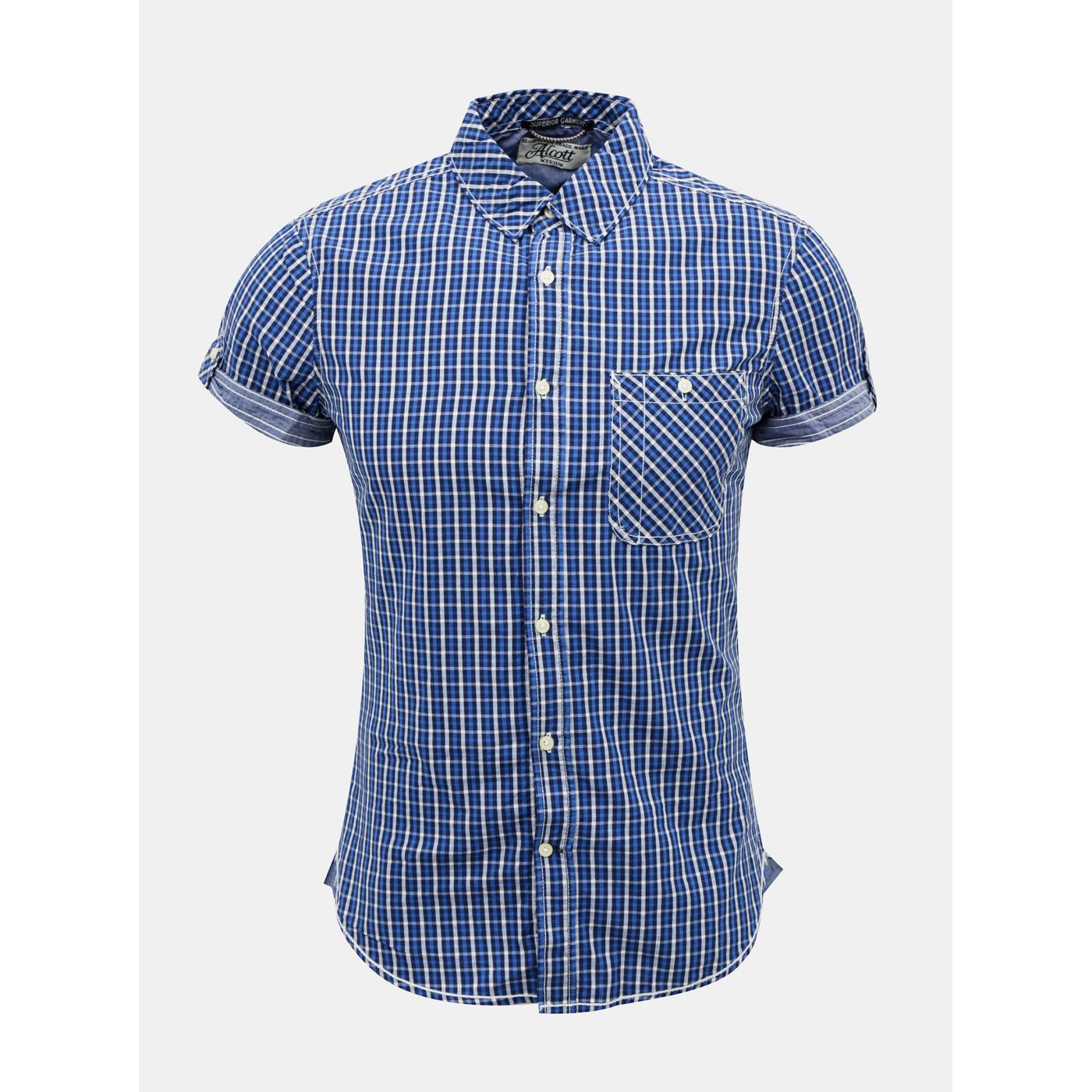 Alcott Blue Men's Checked Shirt