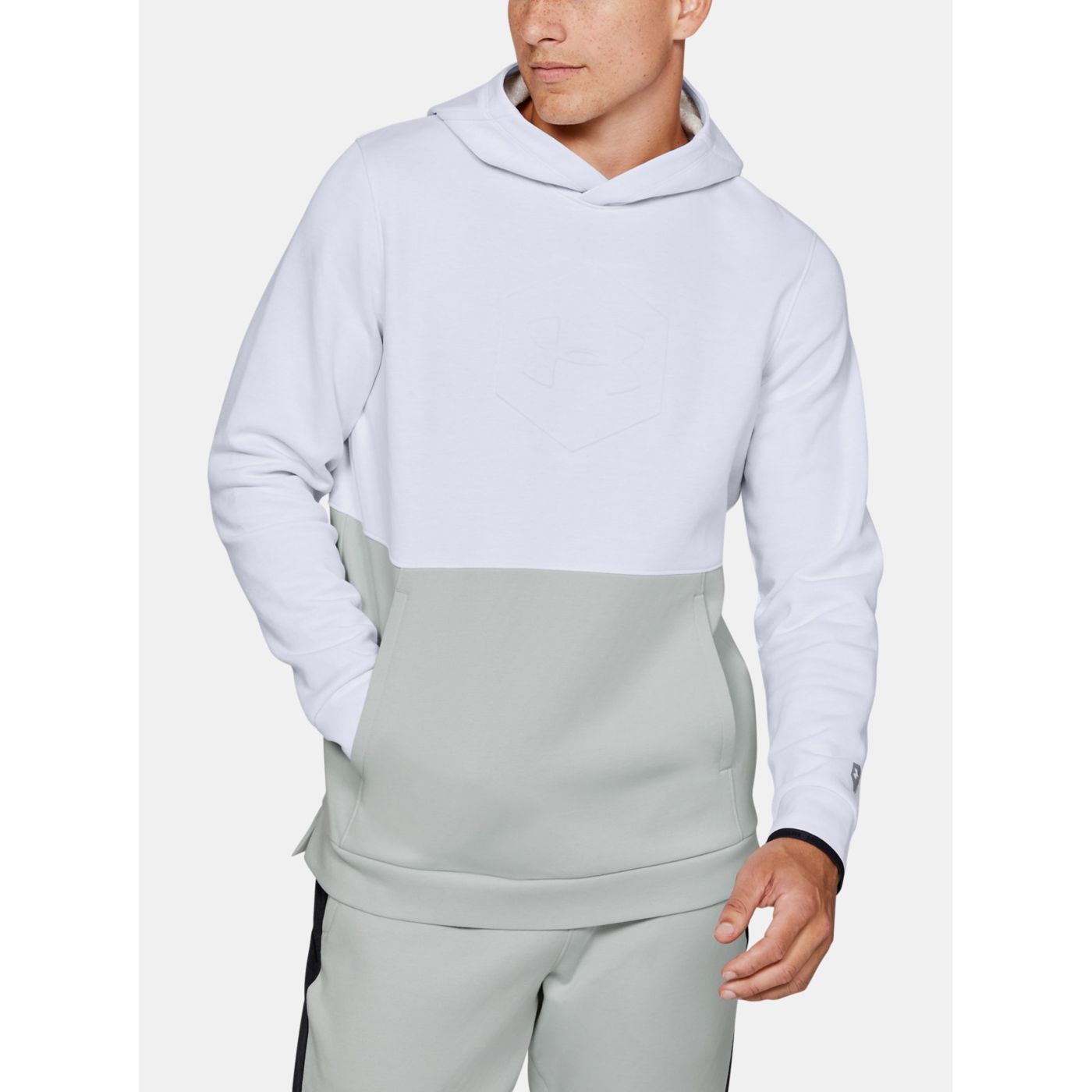 Athlete Recovery Fleece Under Armour White Men's Sweatshirt