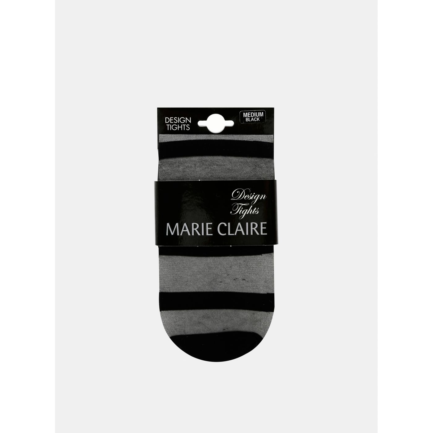 Marie Claire Black Striped Tights