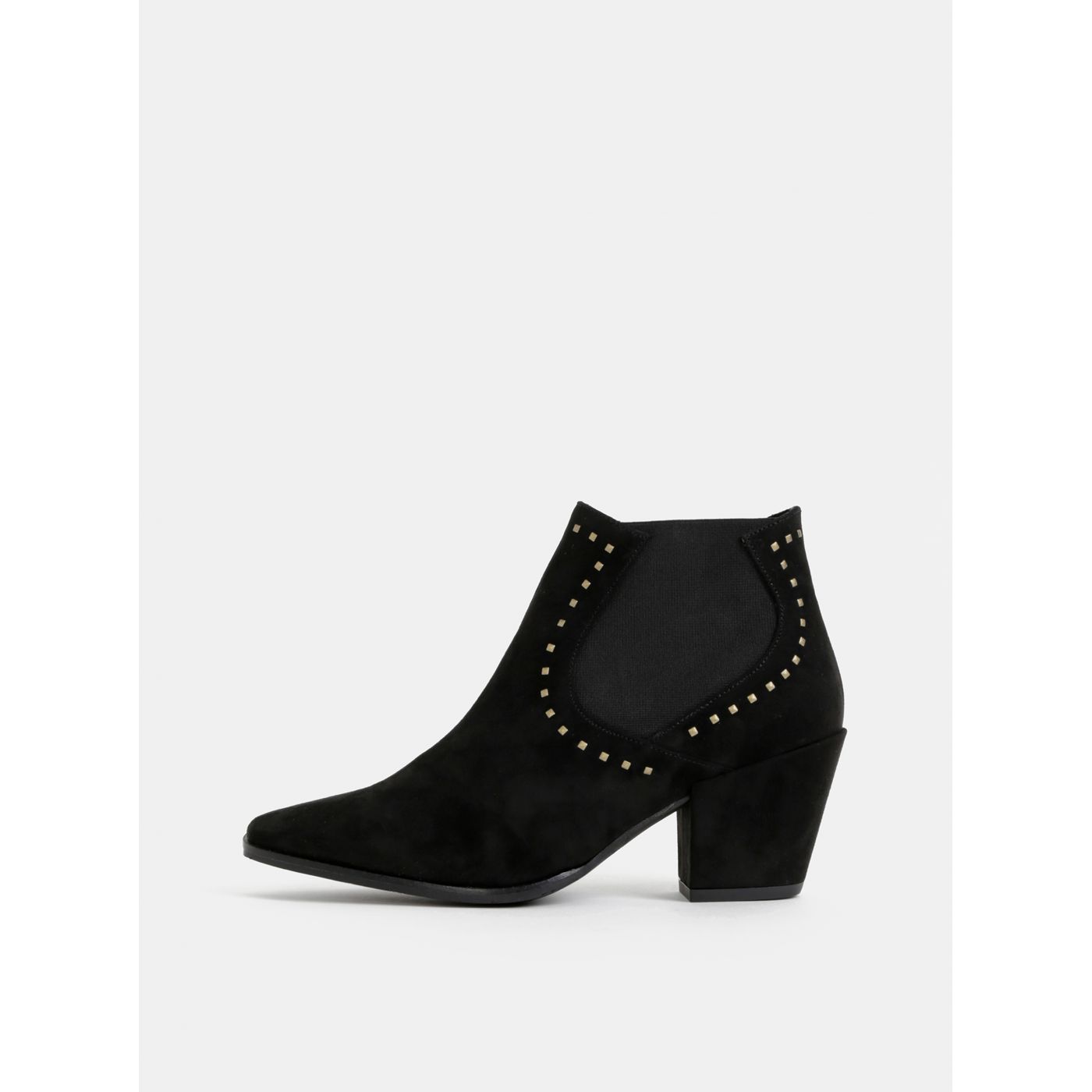 Black ankle boots in ojju suede finish