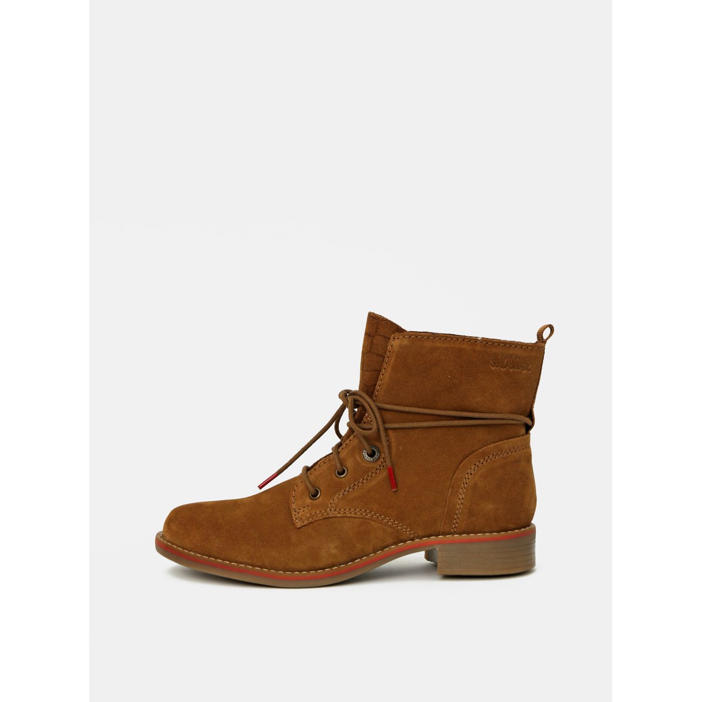 Brown Women's Suede Ankle Boots s.Oliver