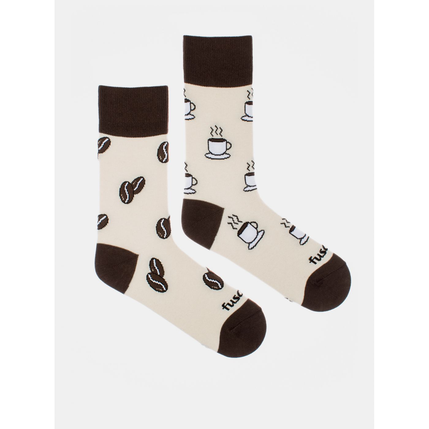 Fusakle Life-giver cream patterned socks