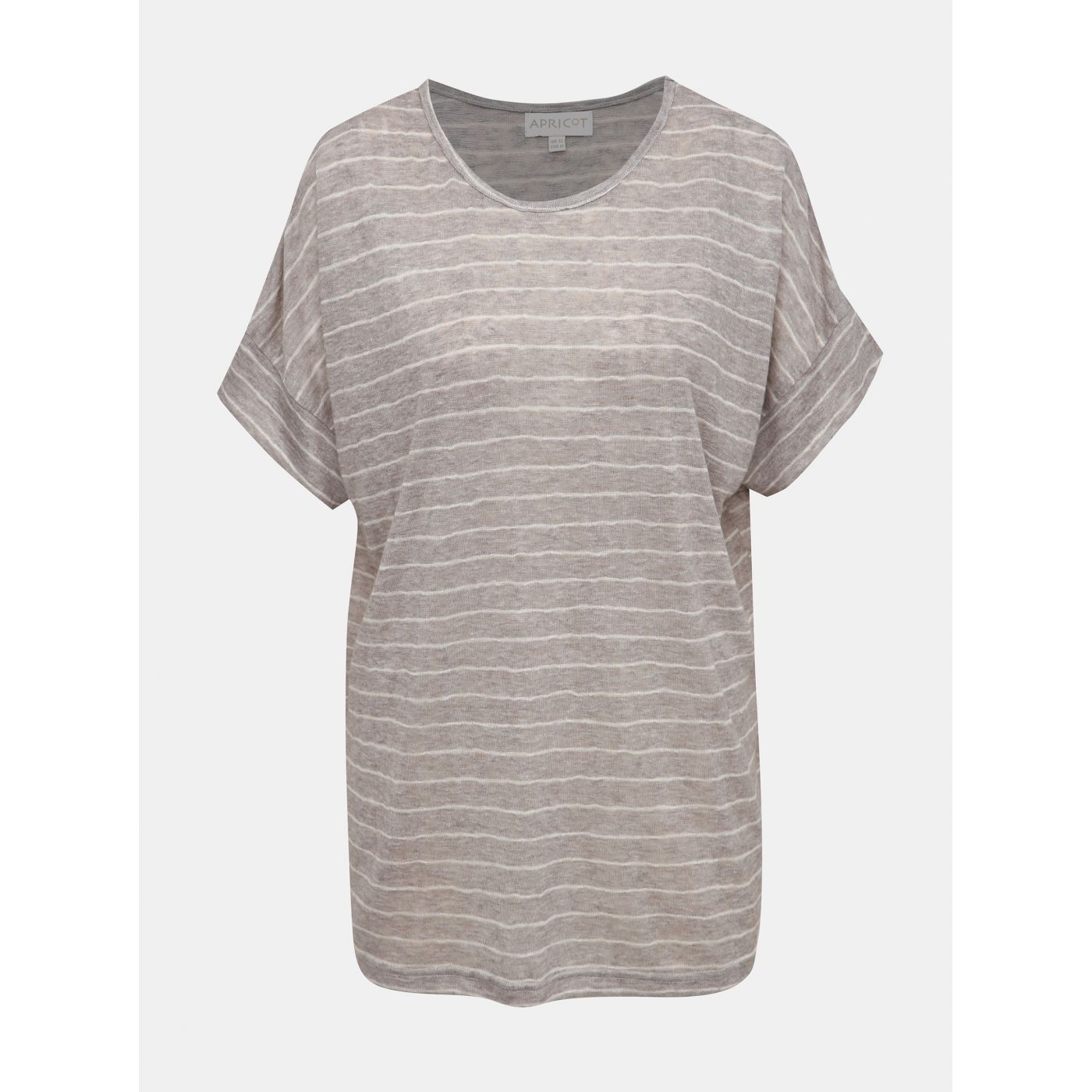 Grey Striped Apricot T-shirt