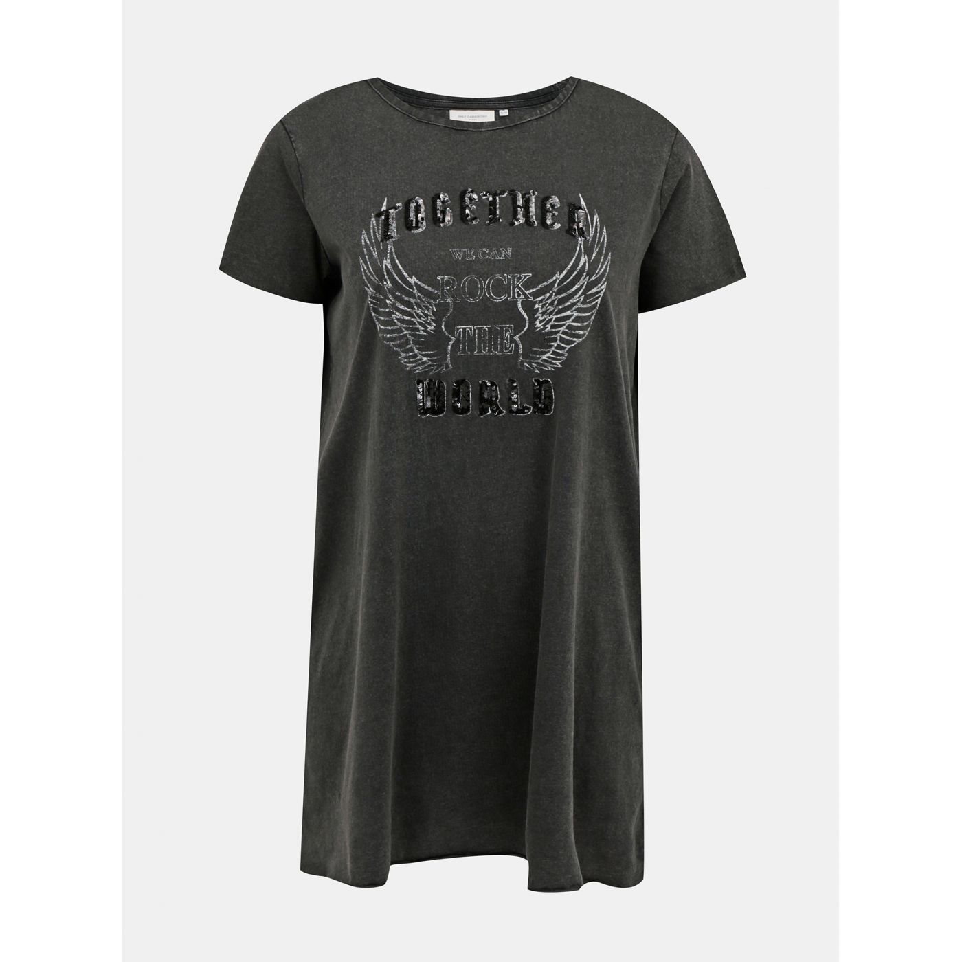 Black Long T-Shirt ONLY CARMAKOMA Ness