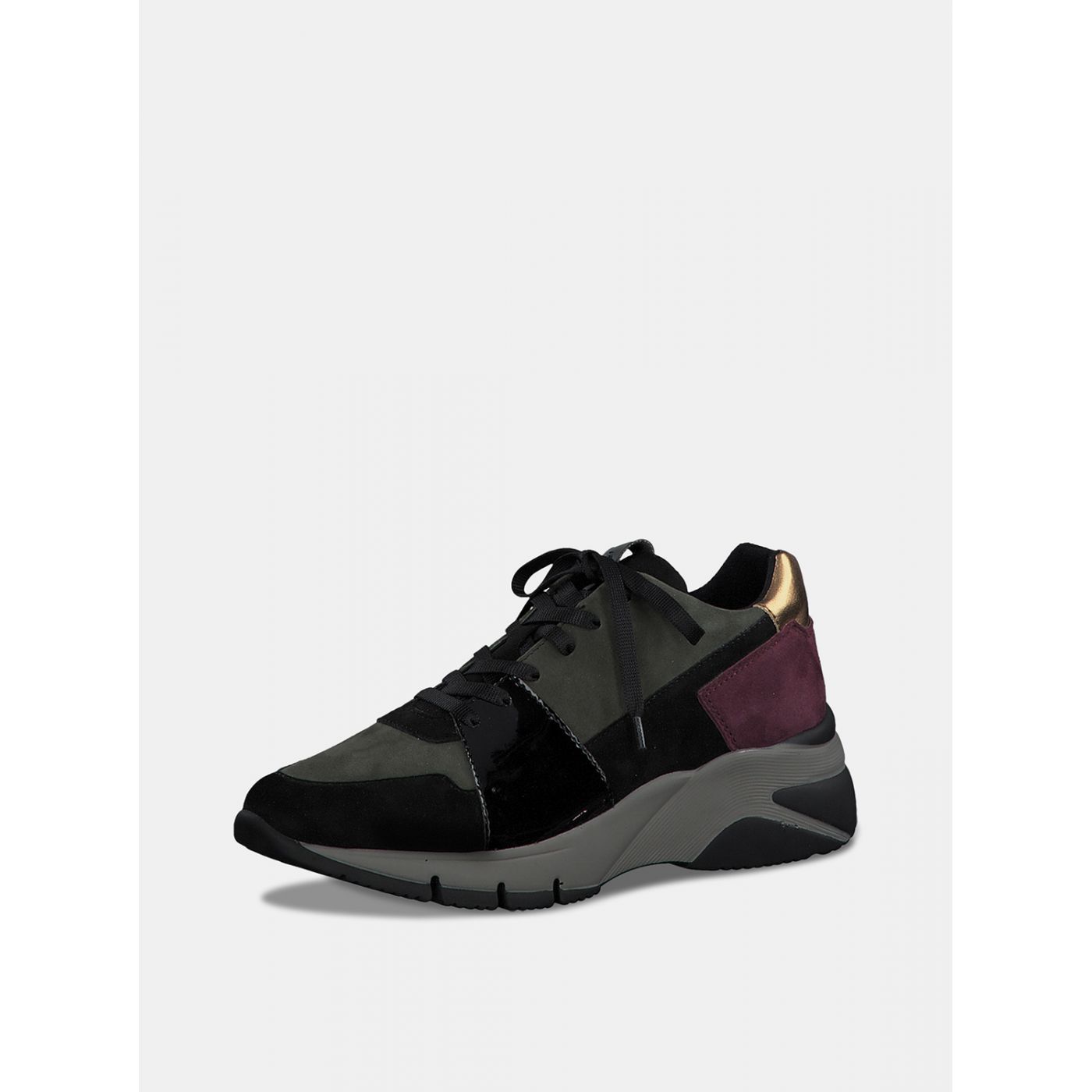 Tamaris Black Suede Sneakers