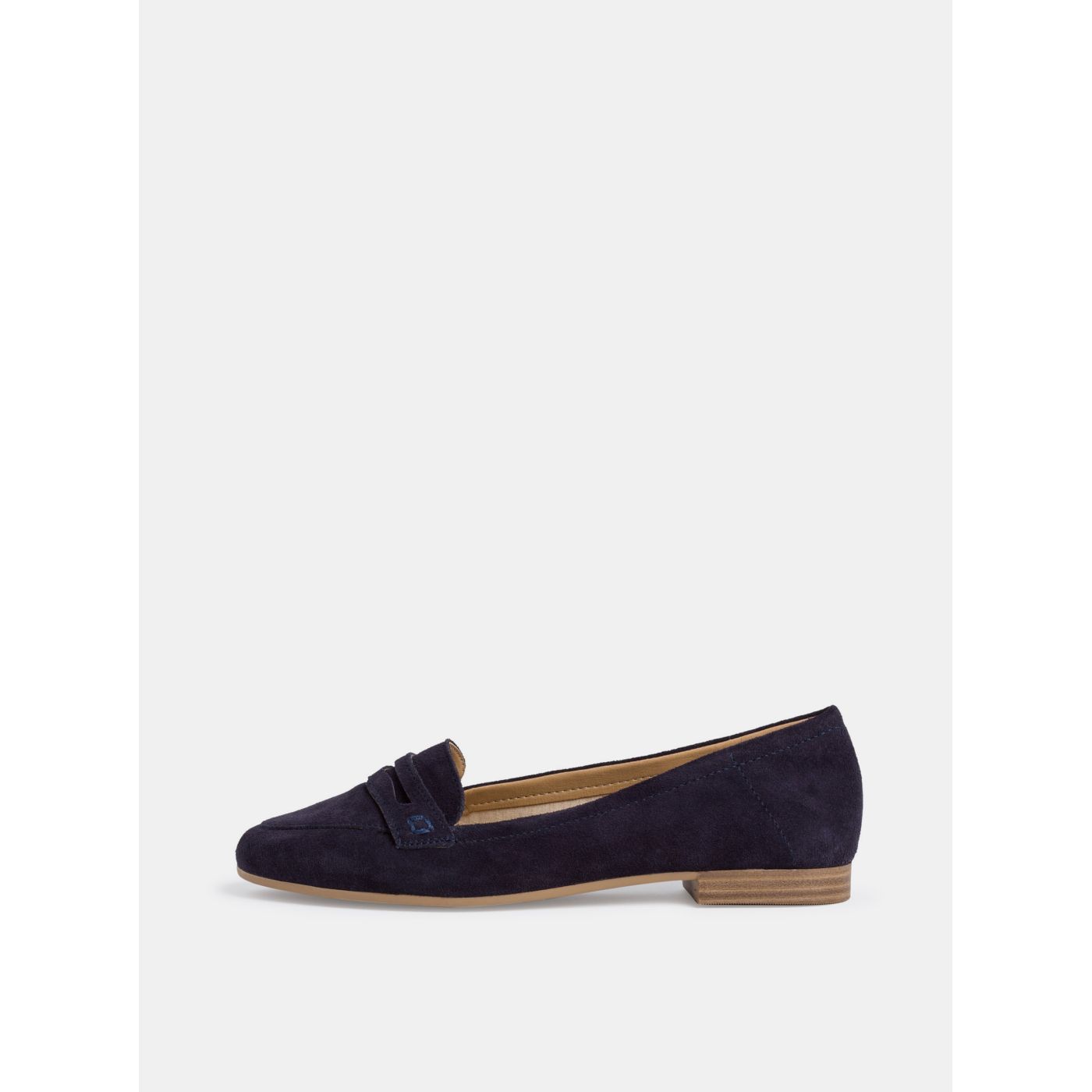 Tamaris Dark Blue Suede Loafers