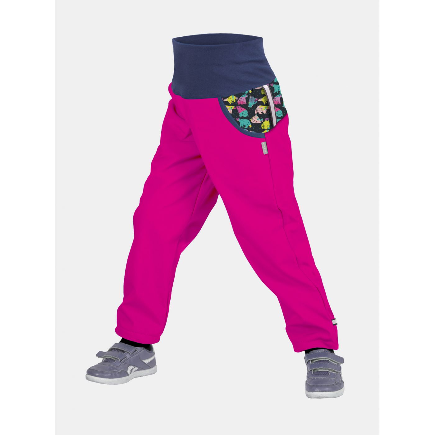 Girly pink softshell pants with fleece Unuo