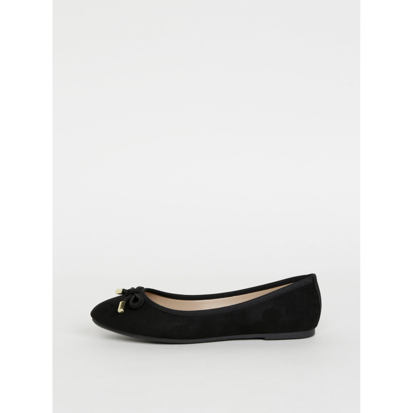Black ballerinas in suede finish by Dorothy Perkins
